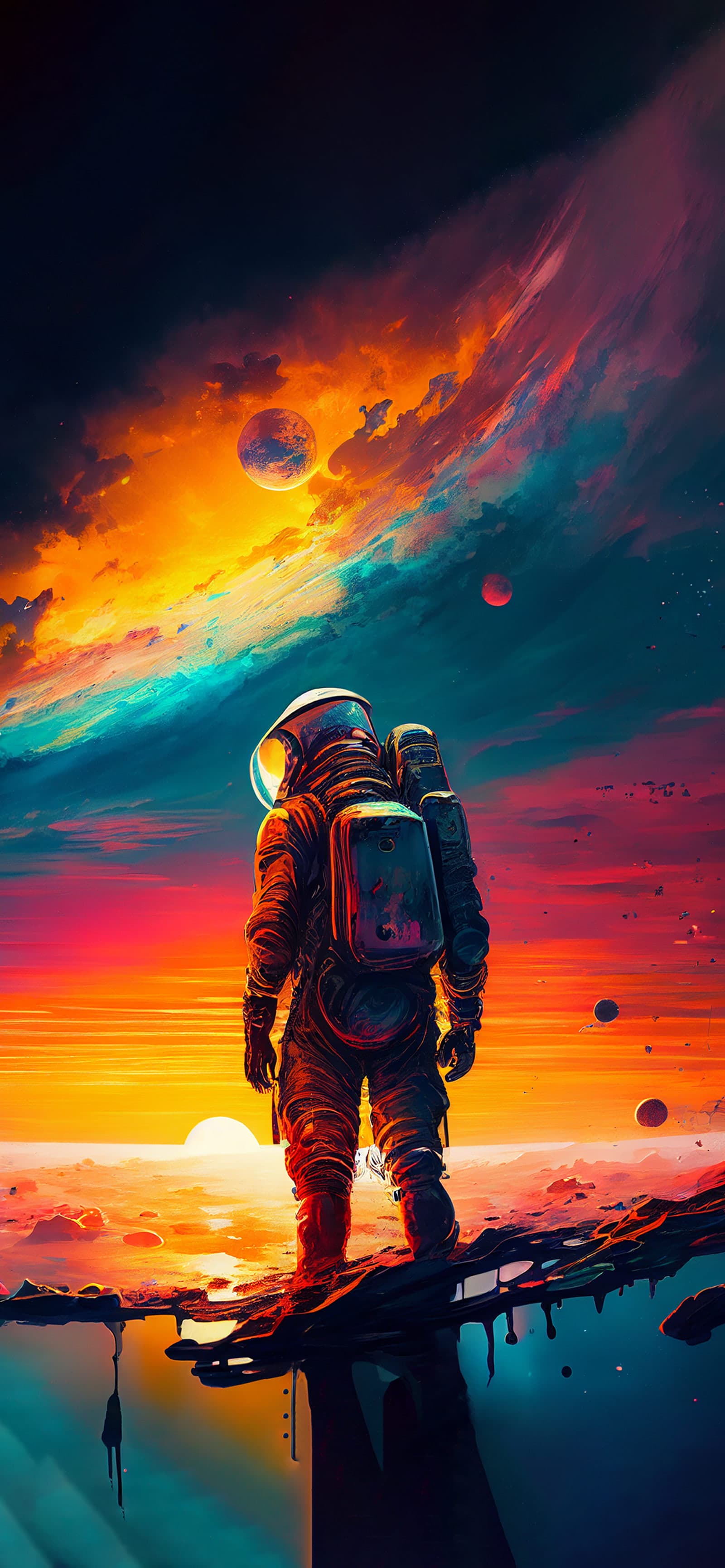 Astronaut's Vista - Pro phone wallpaper