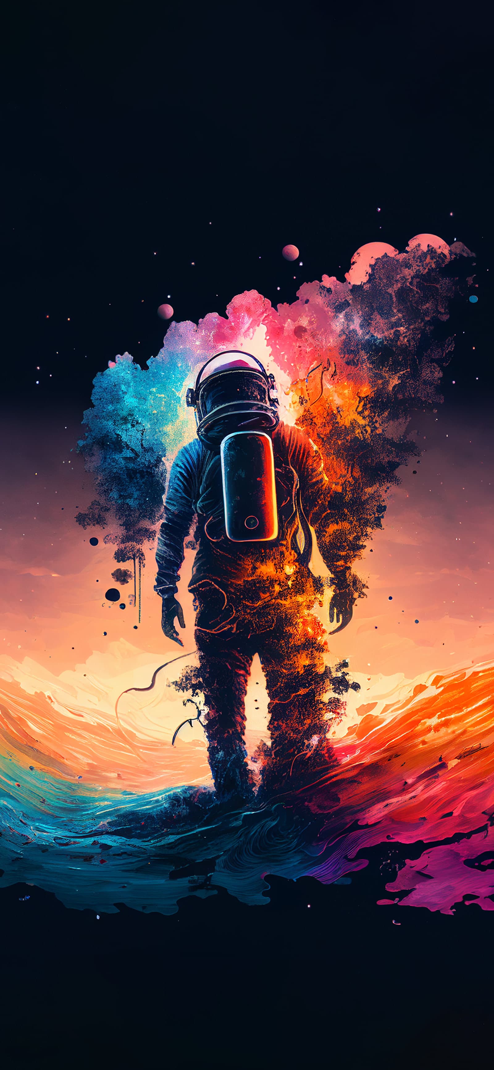 Astronaut Elemental Burst - Pro phone wallpaper