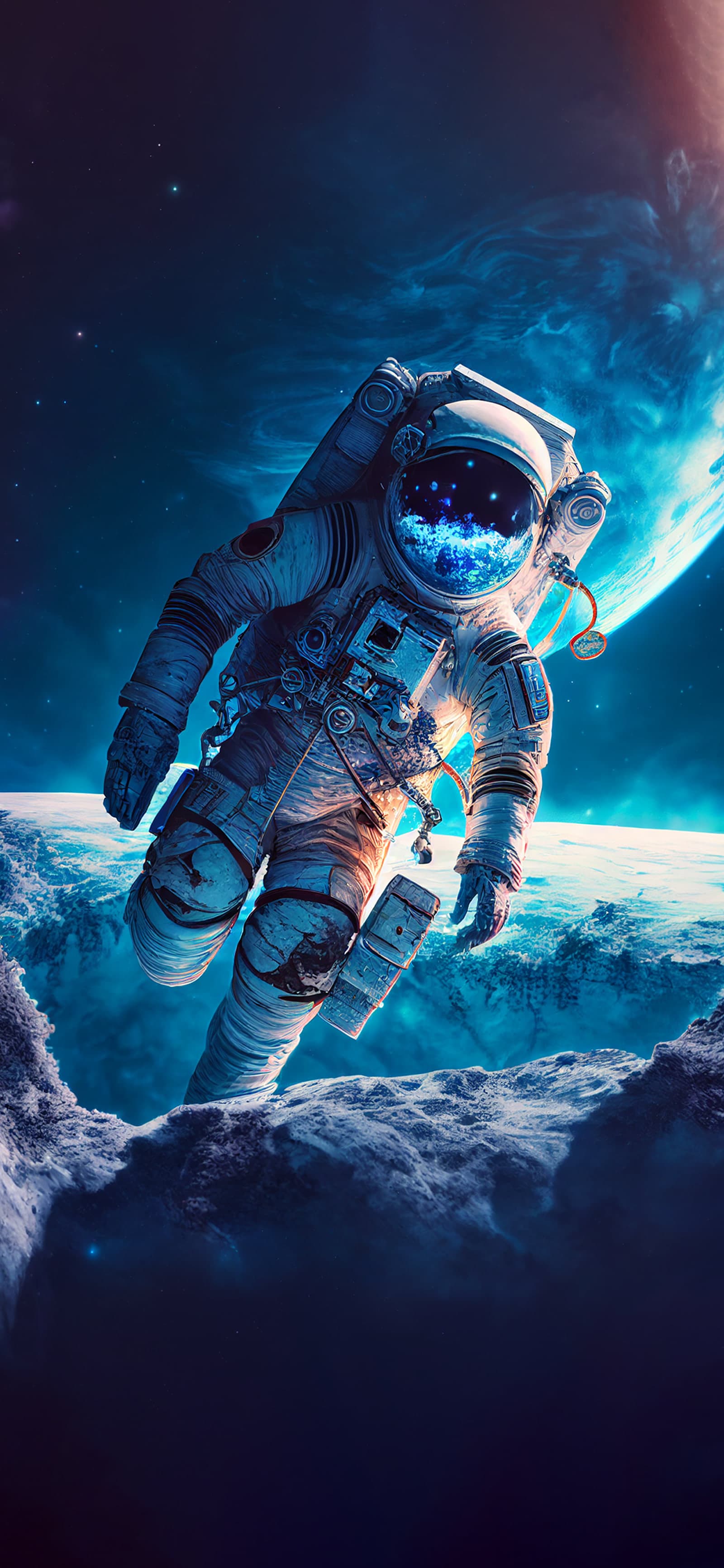 Astronaut Blue Dream - Pro phone wallpaper