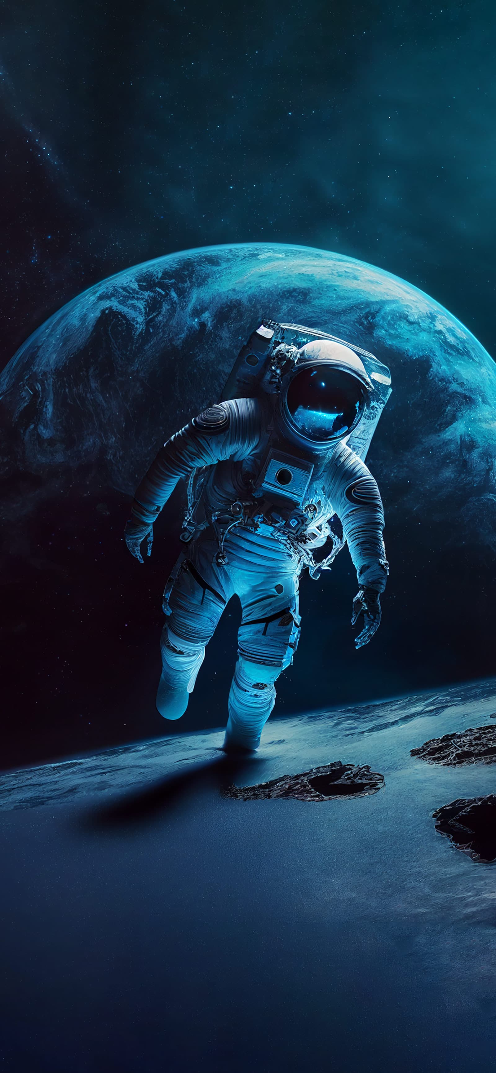 Astronaut Blue Orbit - Pro phone wallpaper