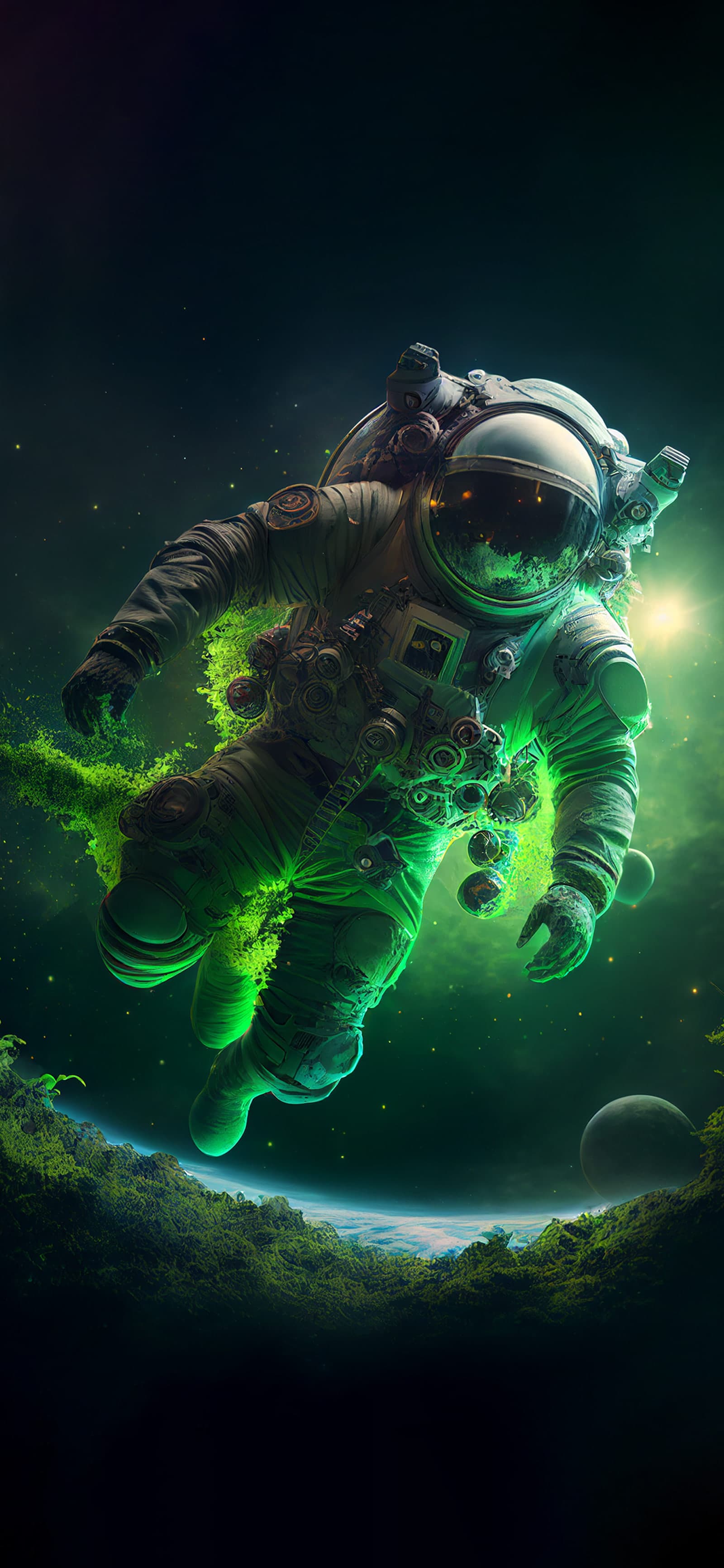 Astronaut Pink Orbit - Pro phone wallpaper