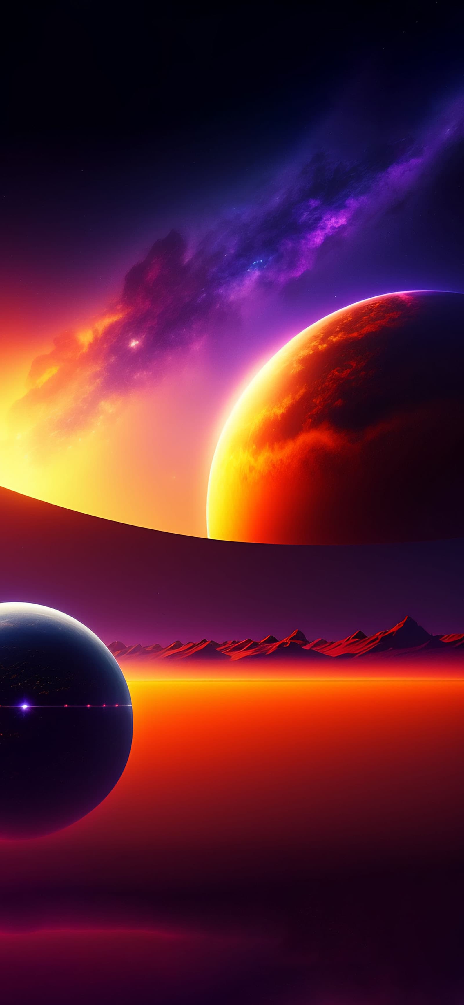 Planetary Horizon - Pro phone wallpaper