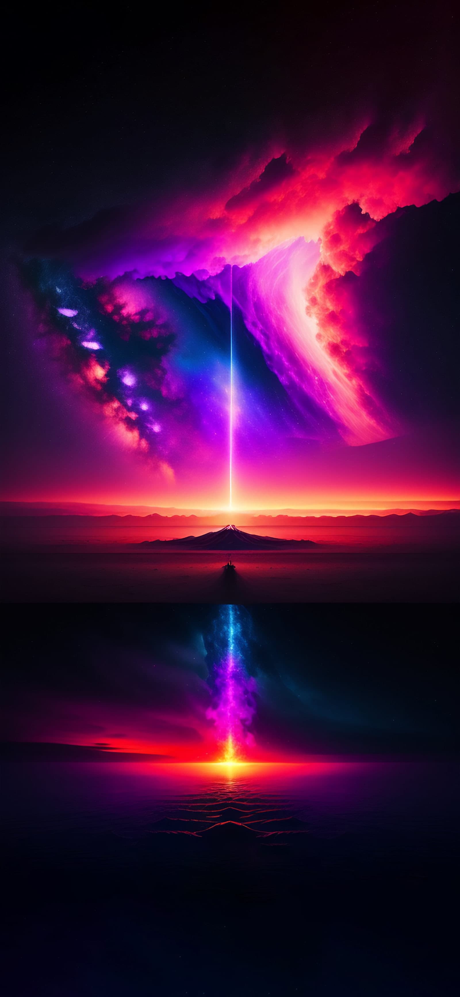 Celestial Reflection - Pro phone wallpaper
