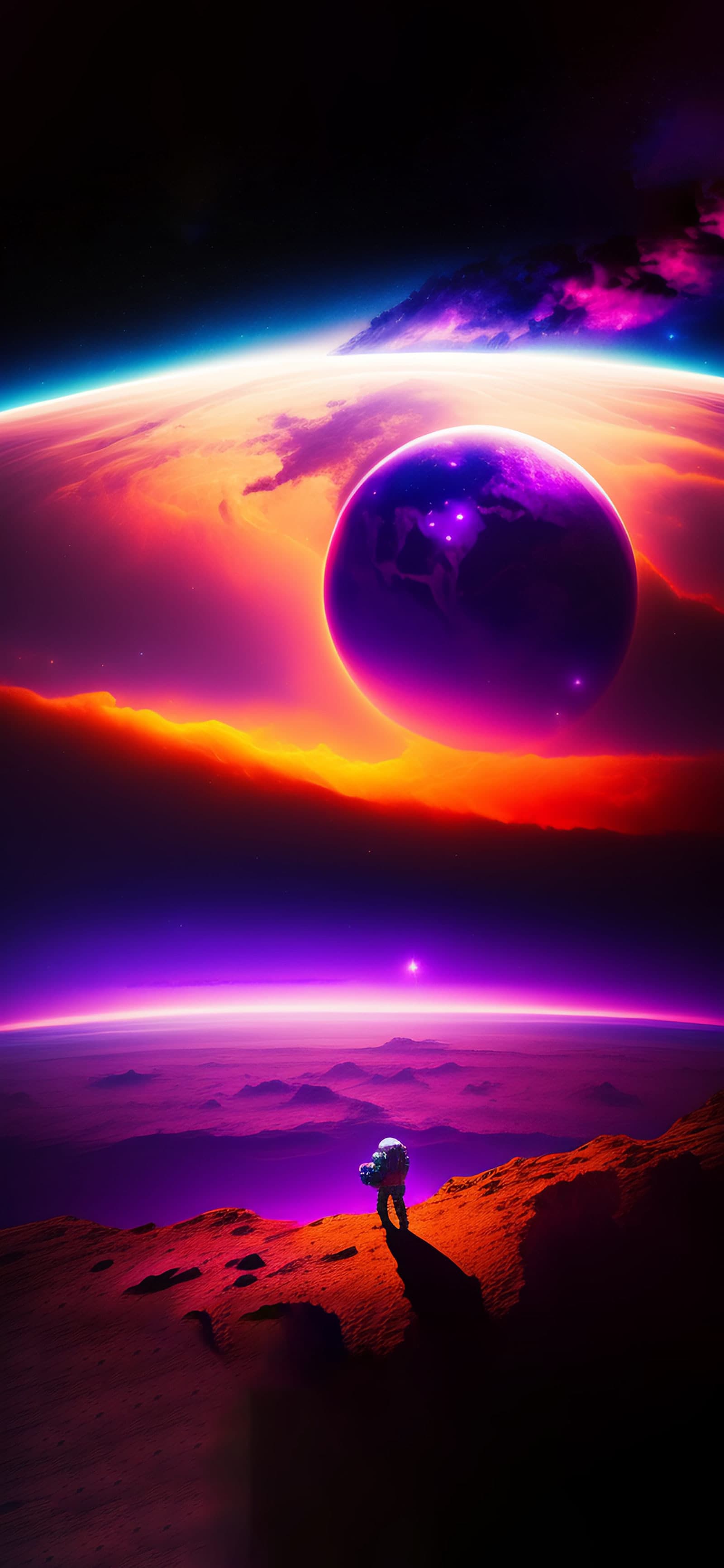Cosmic Ascent - Pro phone wallpaper