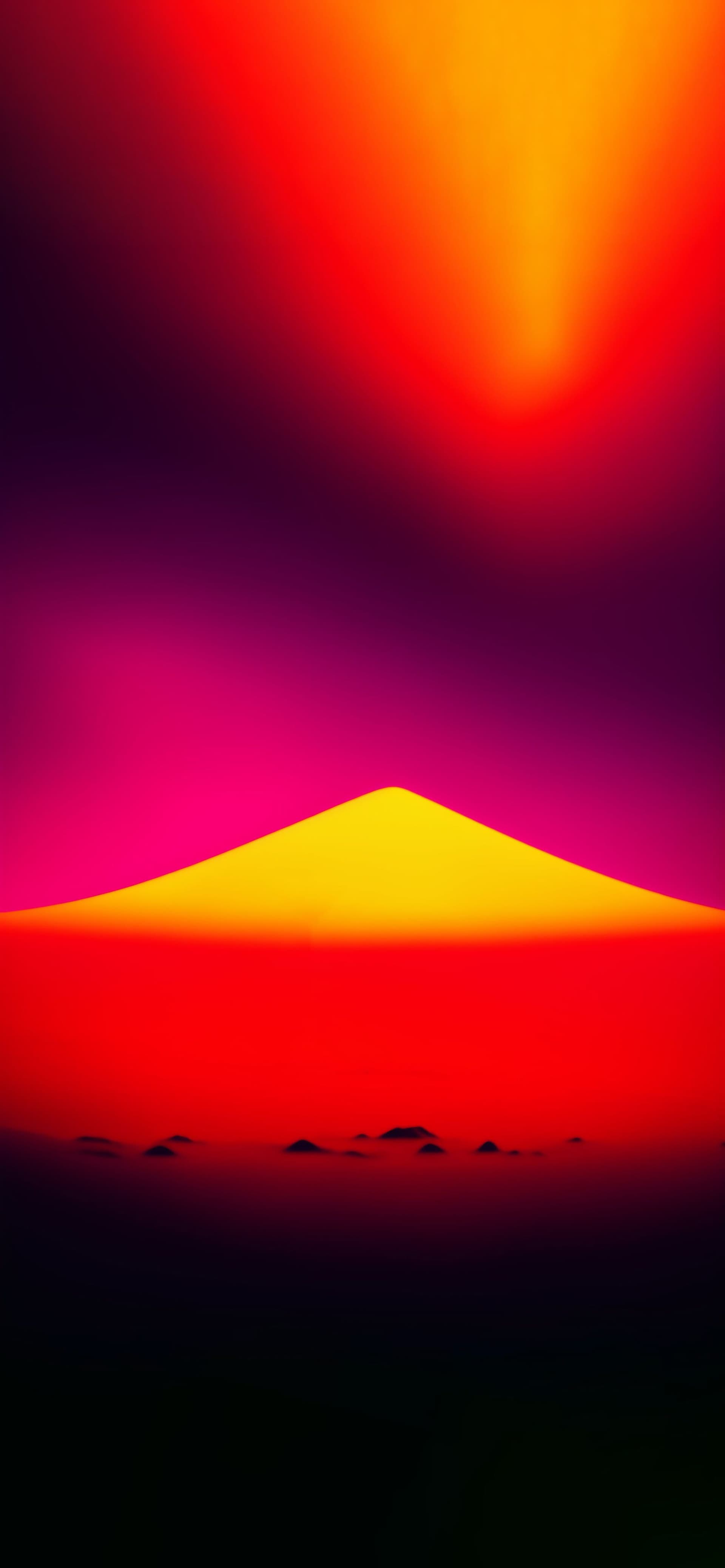 Fiery Mountain Peak - Pro phone wallpaper
