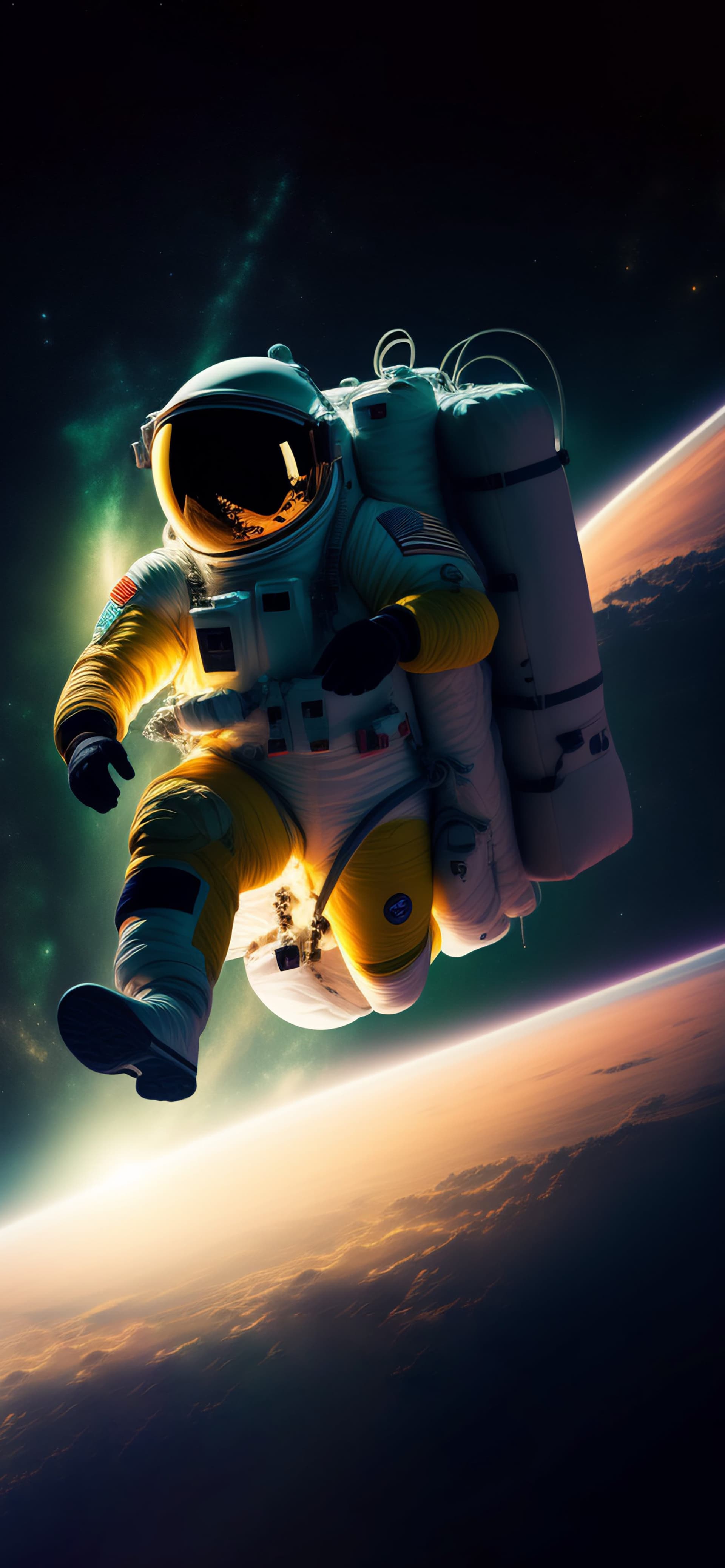 Cosmic Flight - Pro phone wallpaper