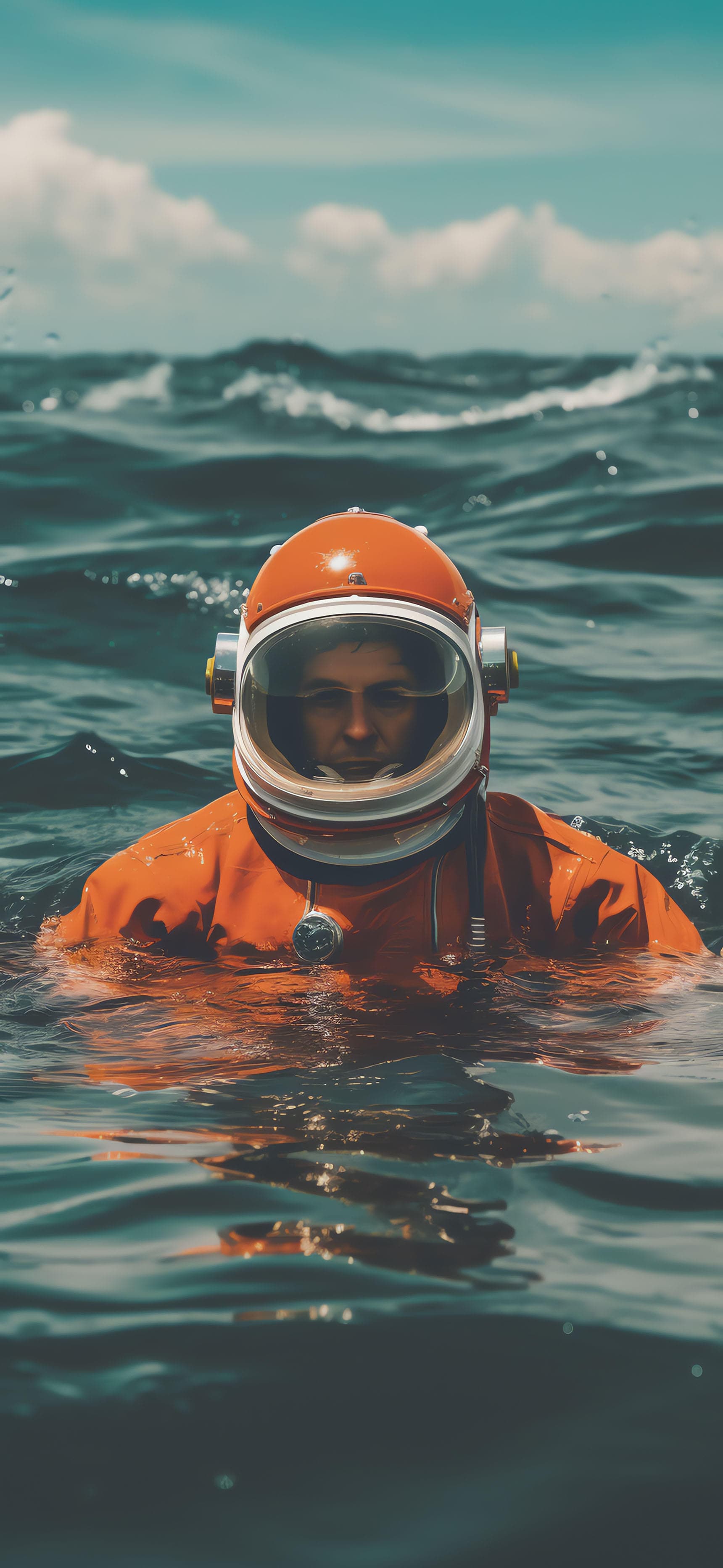 Oceanic Space Explorer - Pro phone wallpaper