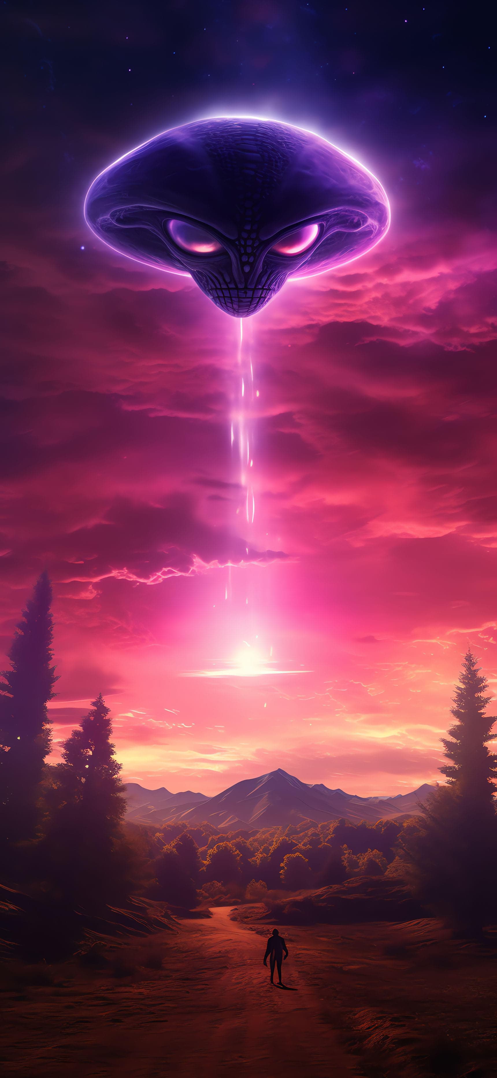 Alien Invasion - Pro phone wallpaper
