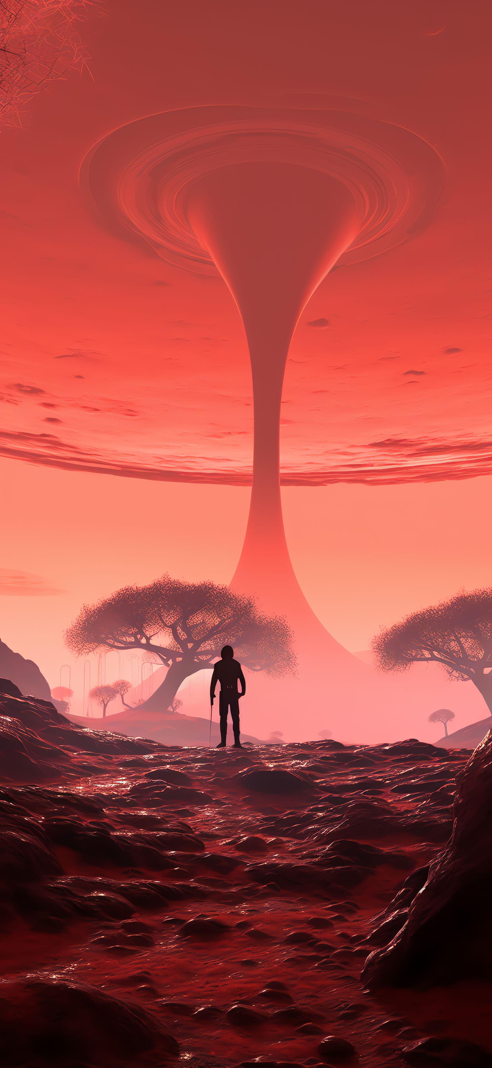 Infernal Lunar Path - Pro phone wallpaper