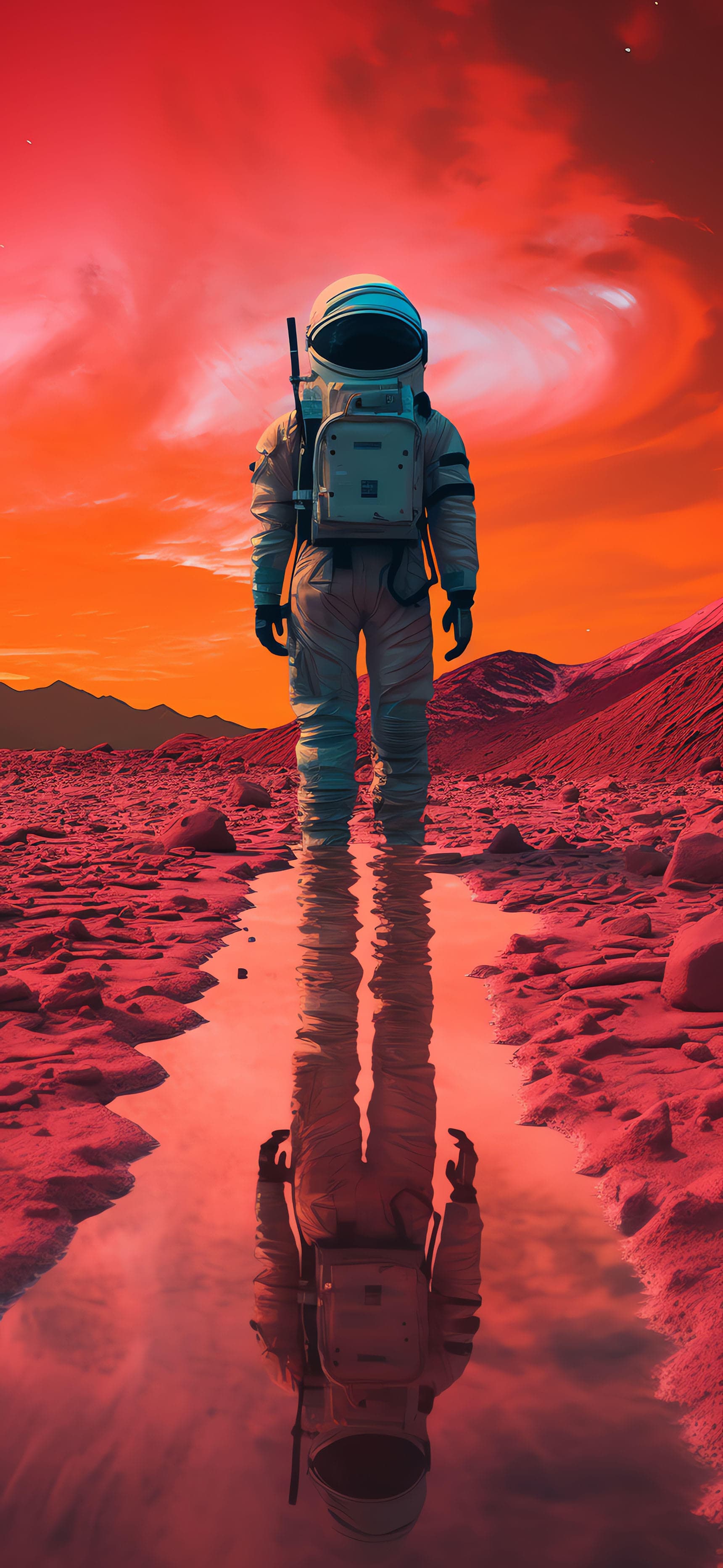 Martian Reflection - Pro phone wallpaper