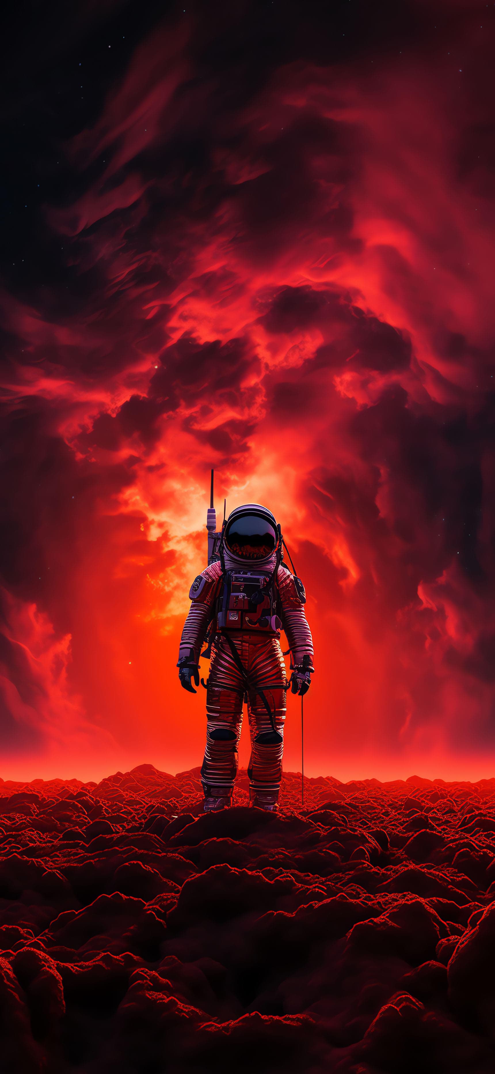 Red Martian Stroll - Pro phone wallpaper