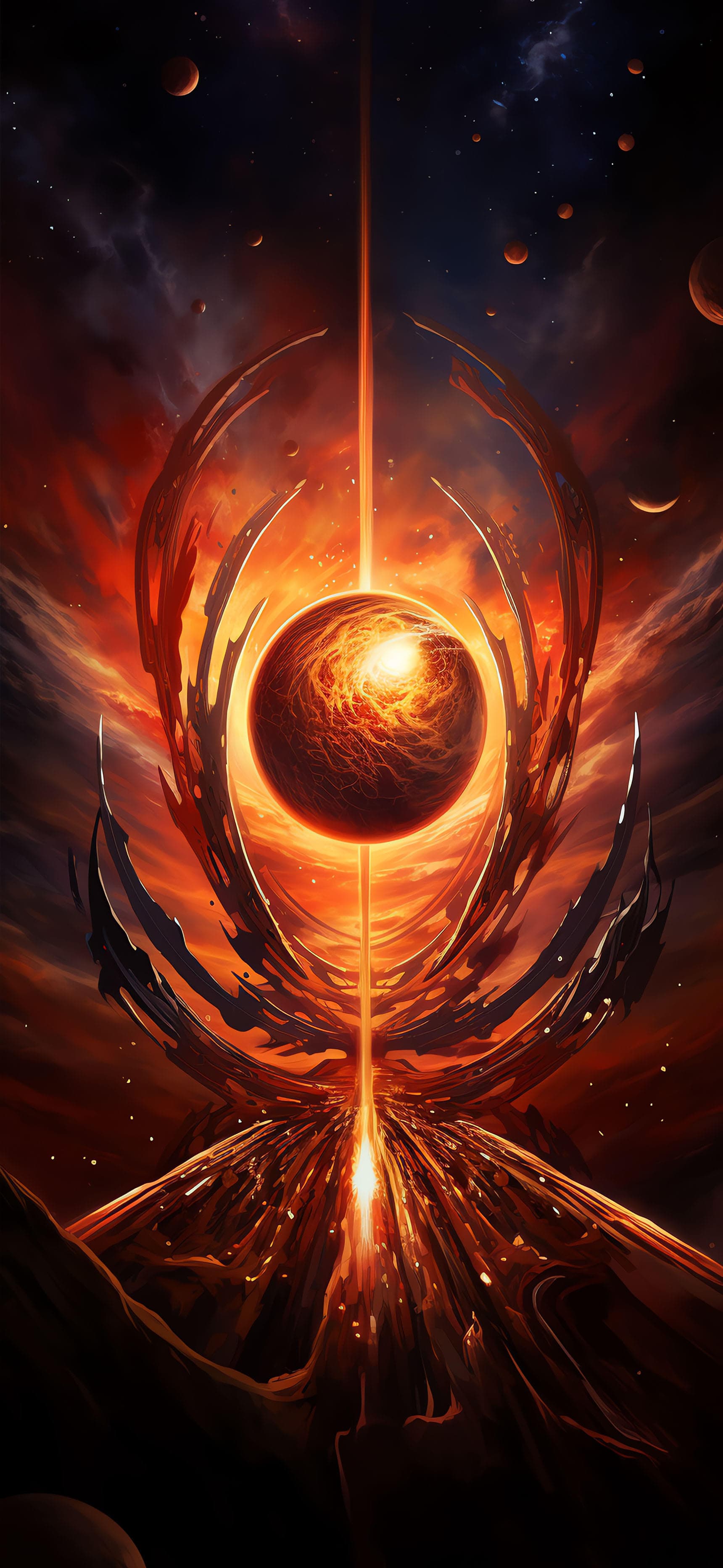 Planetary Core - Pro phone wallpaper