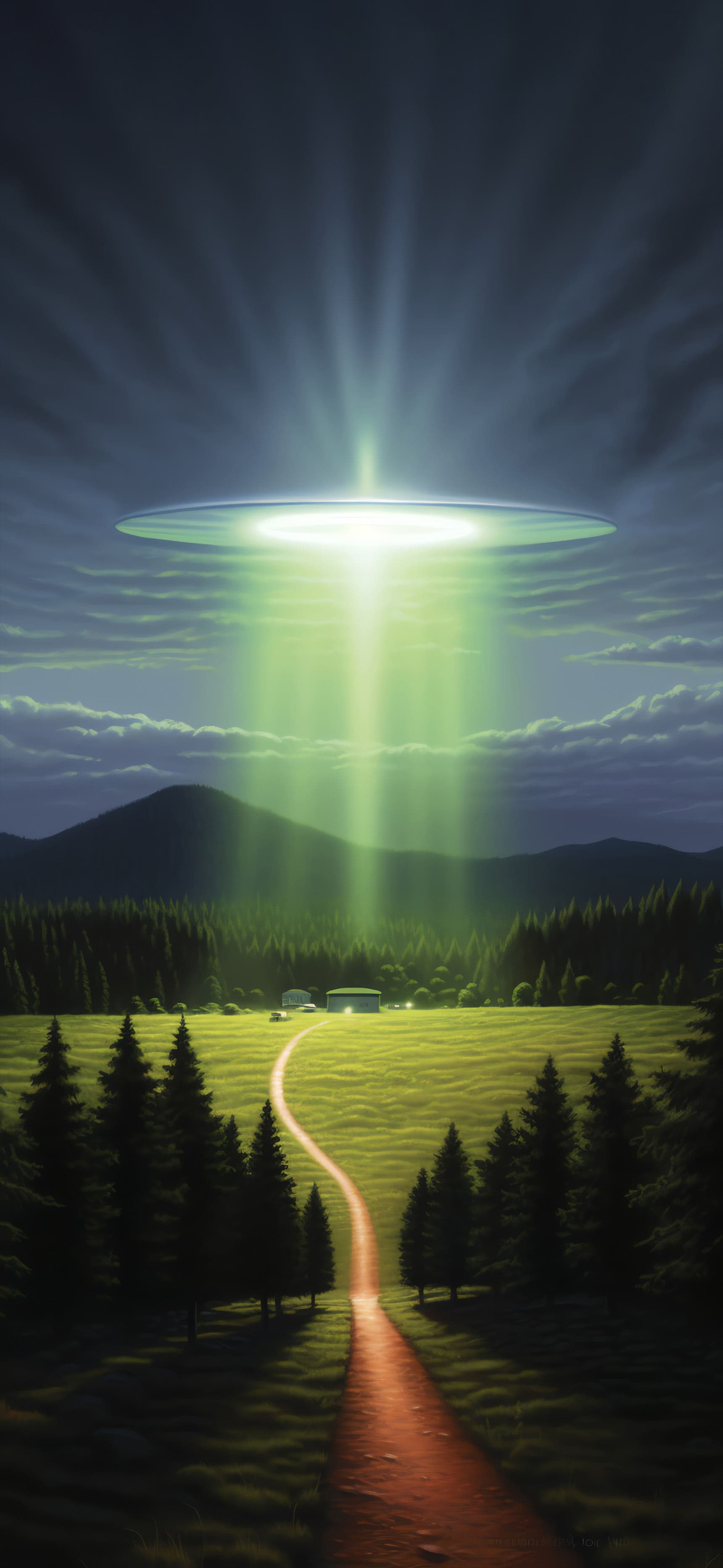 Extraterrestrial Visit - Pro phone wallpaper
