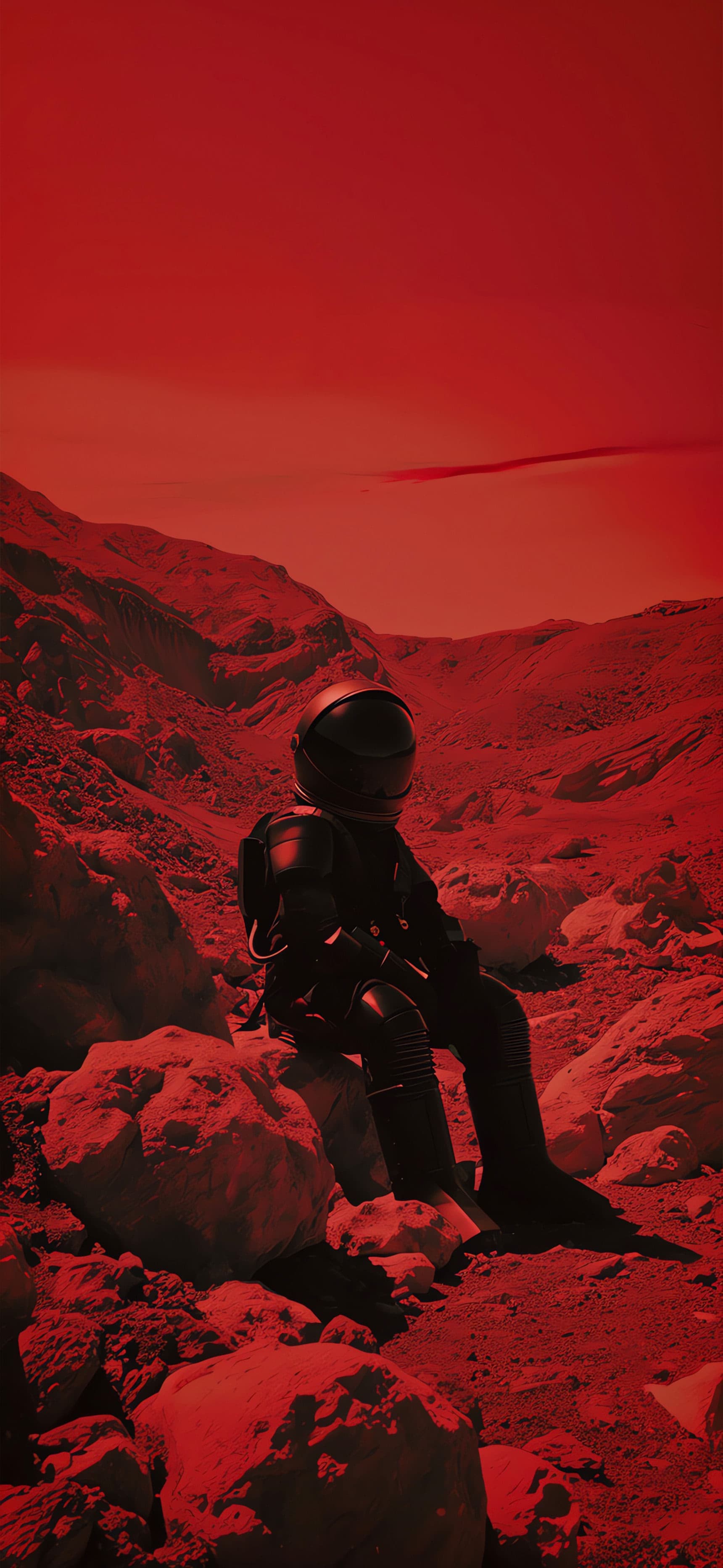 Red Planet Solitude - Pro phone wallpaper
