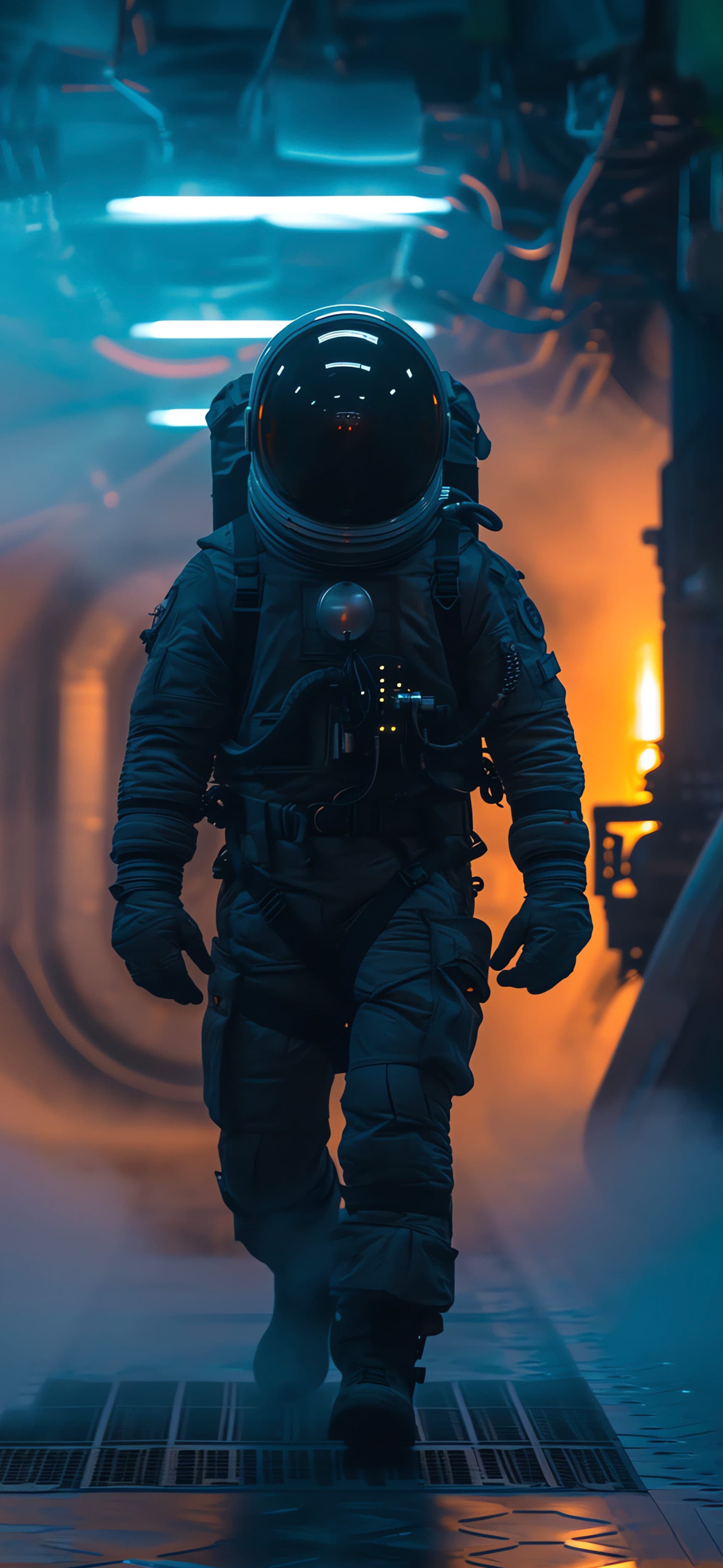 Astronaut's Space Walk - Pro phone wallpaper