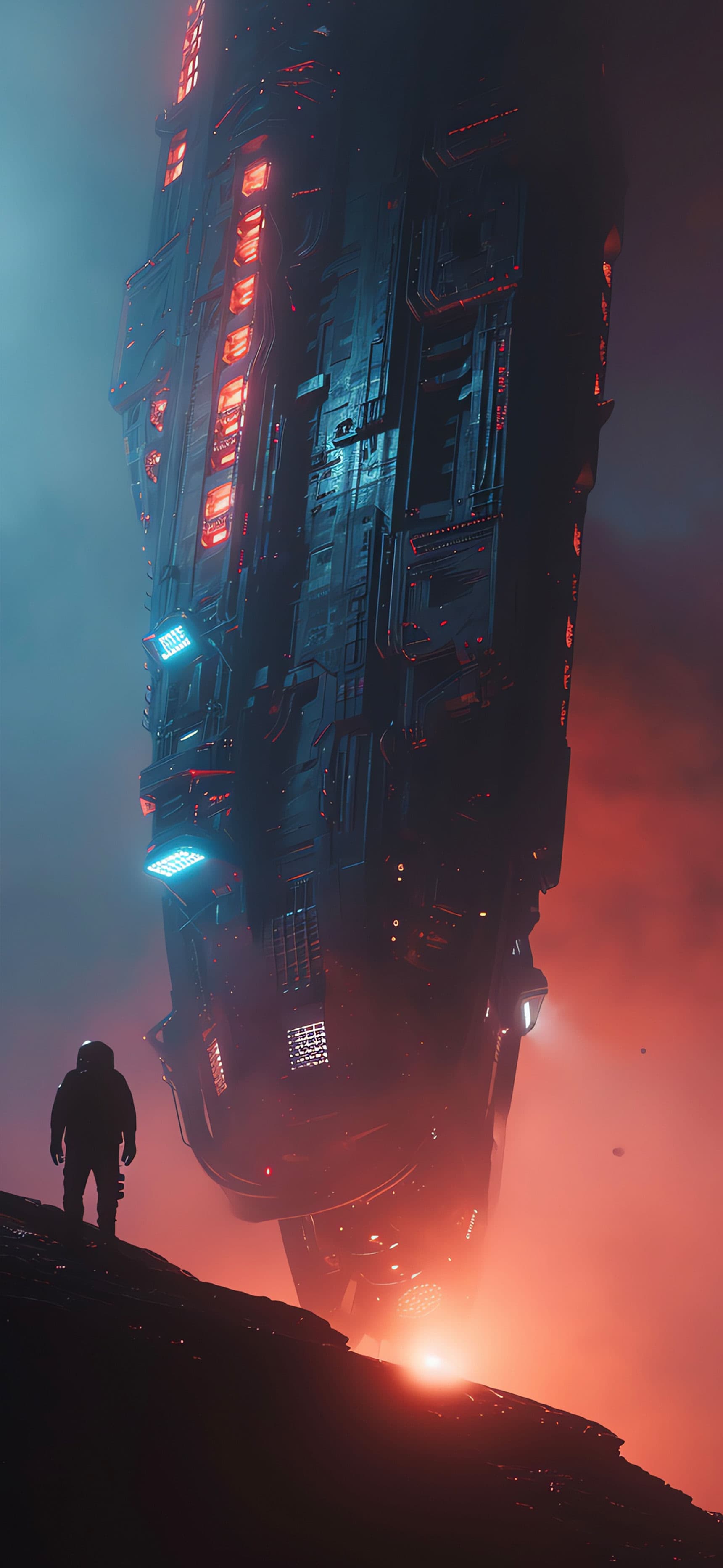 Alien Spaceship Arrival - Pro phone wallpaper