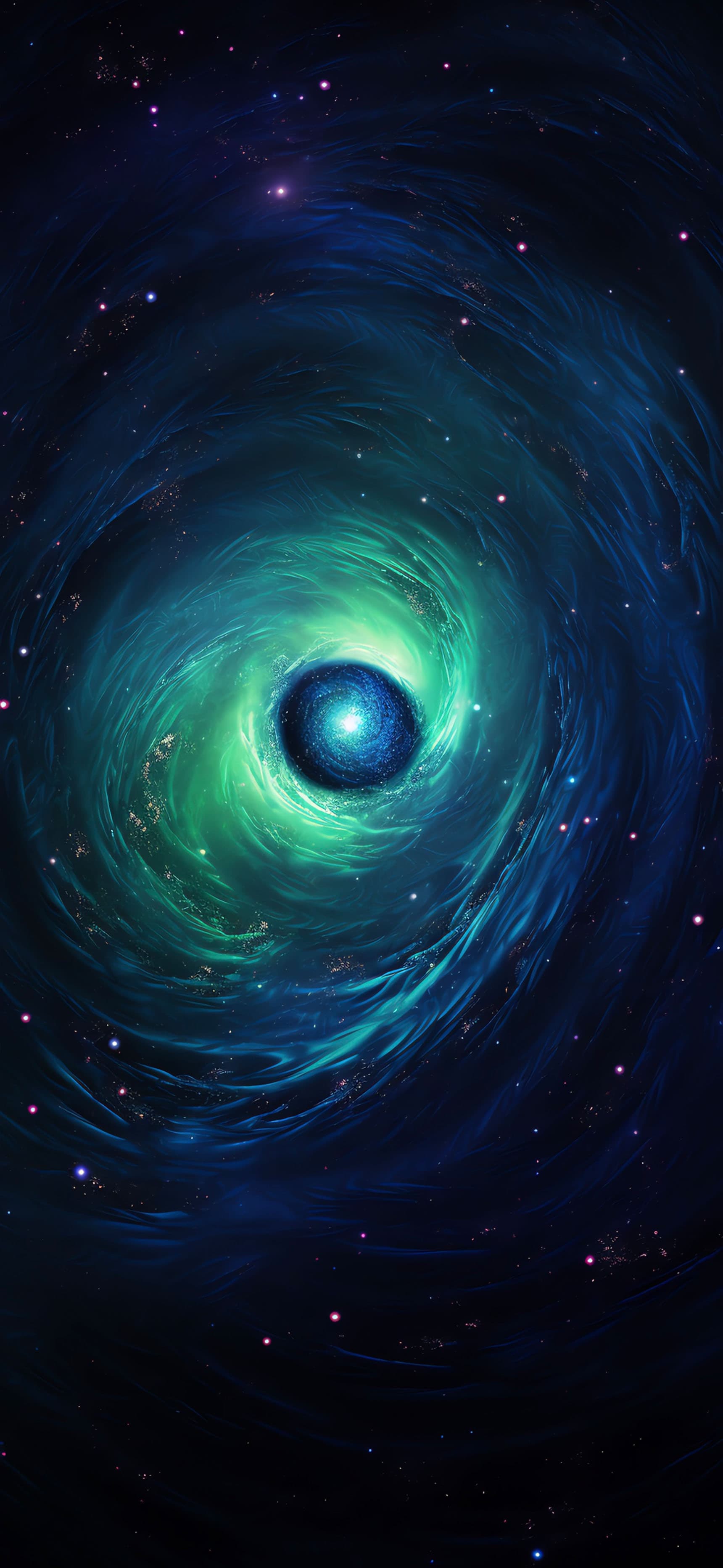 Emerald Galaxy - Pro phone wallpaper
