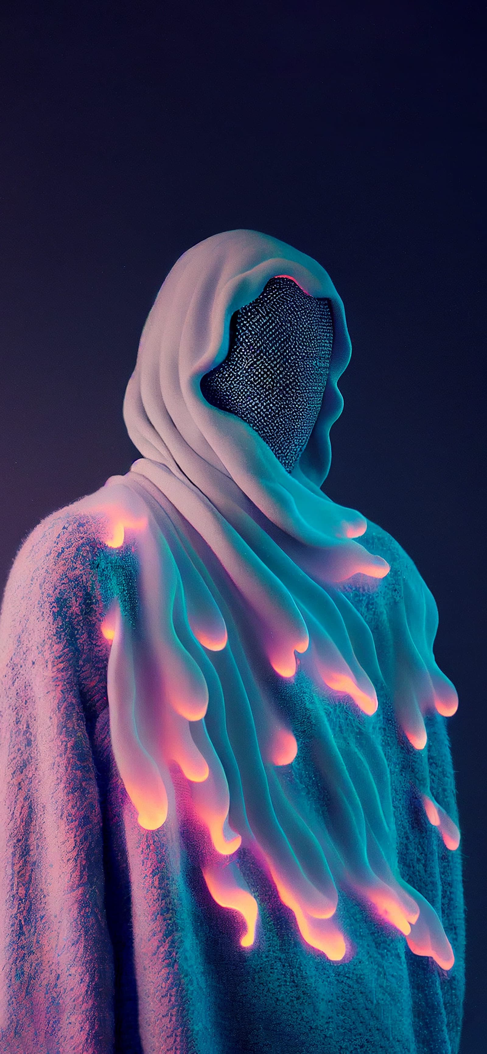 Melting Light Figure - Pro phone wallpaper