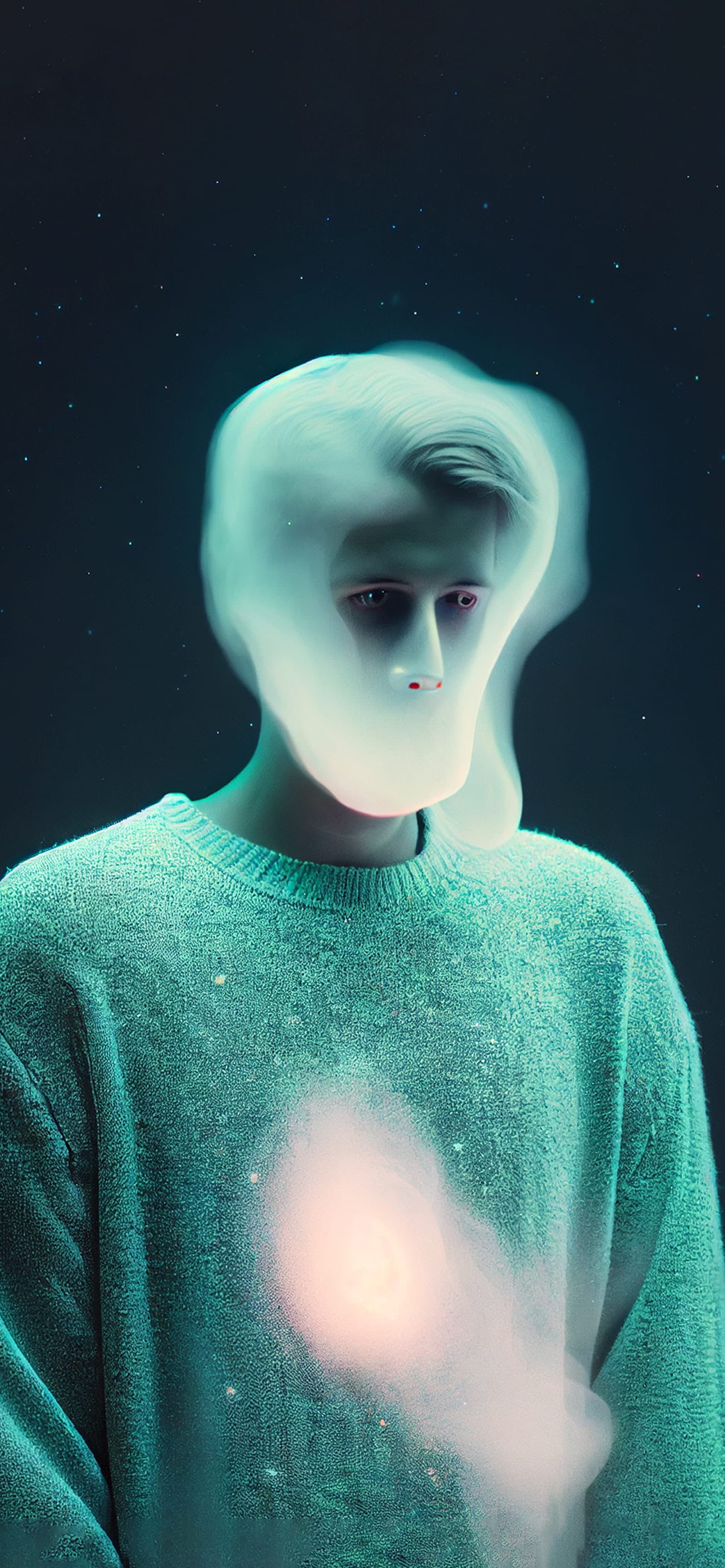Ethereal Human Form - Pro phone wallpaper