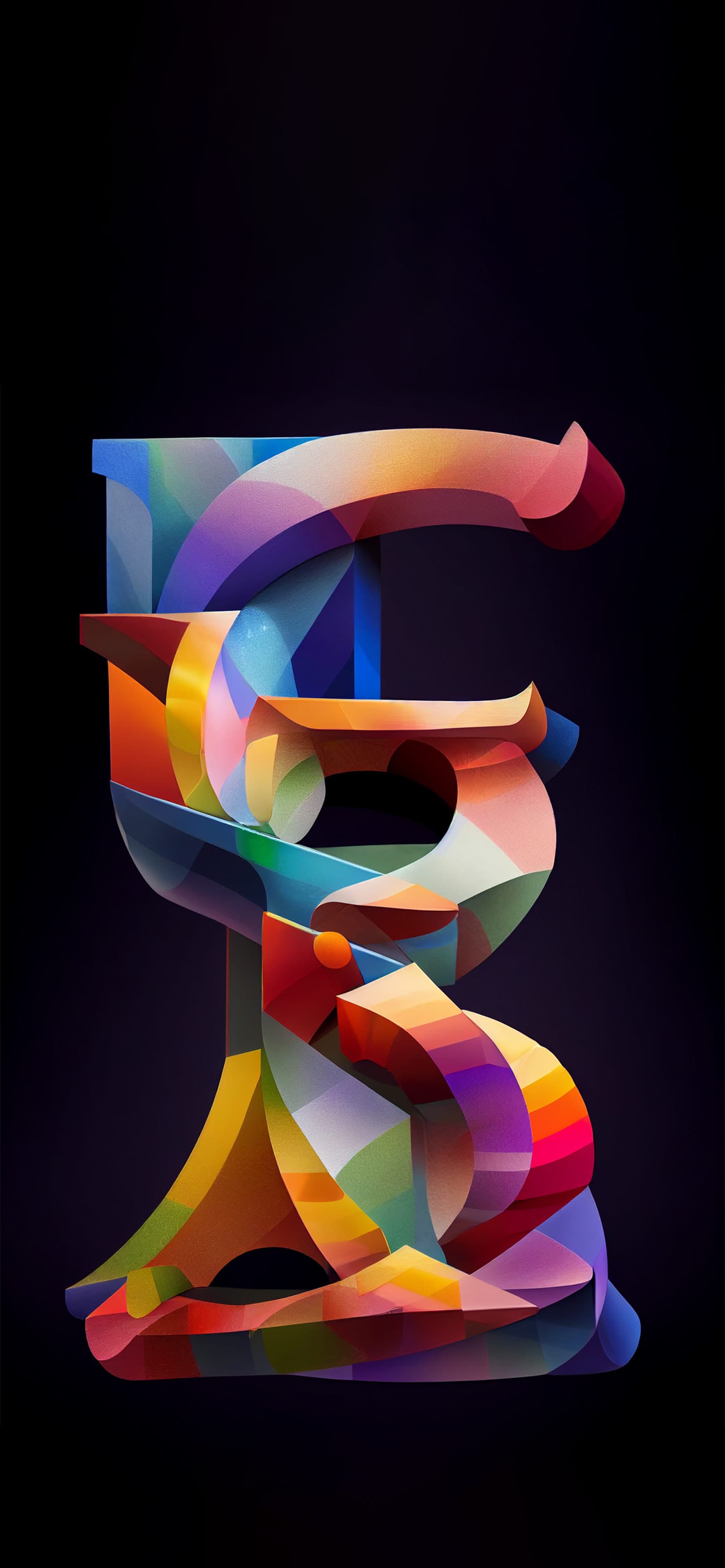 Abstract Lettering - Pro phone wallpaper