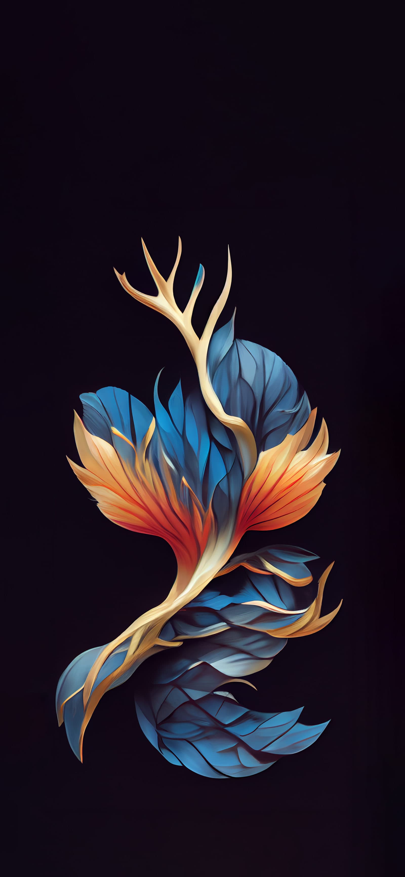Feathered Abstract - Pro phone wallpaper