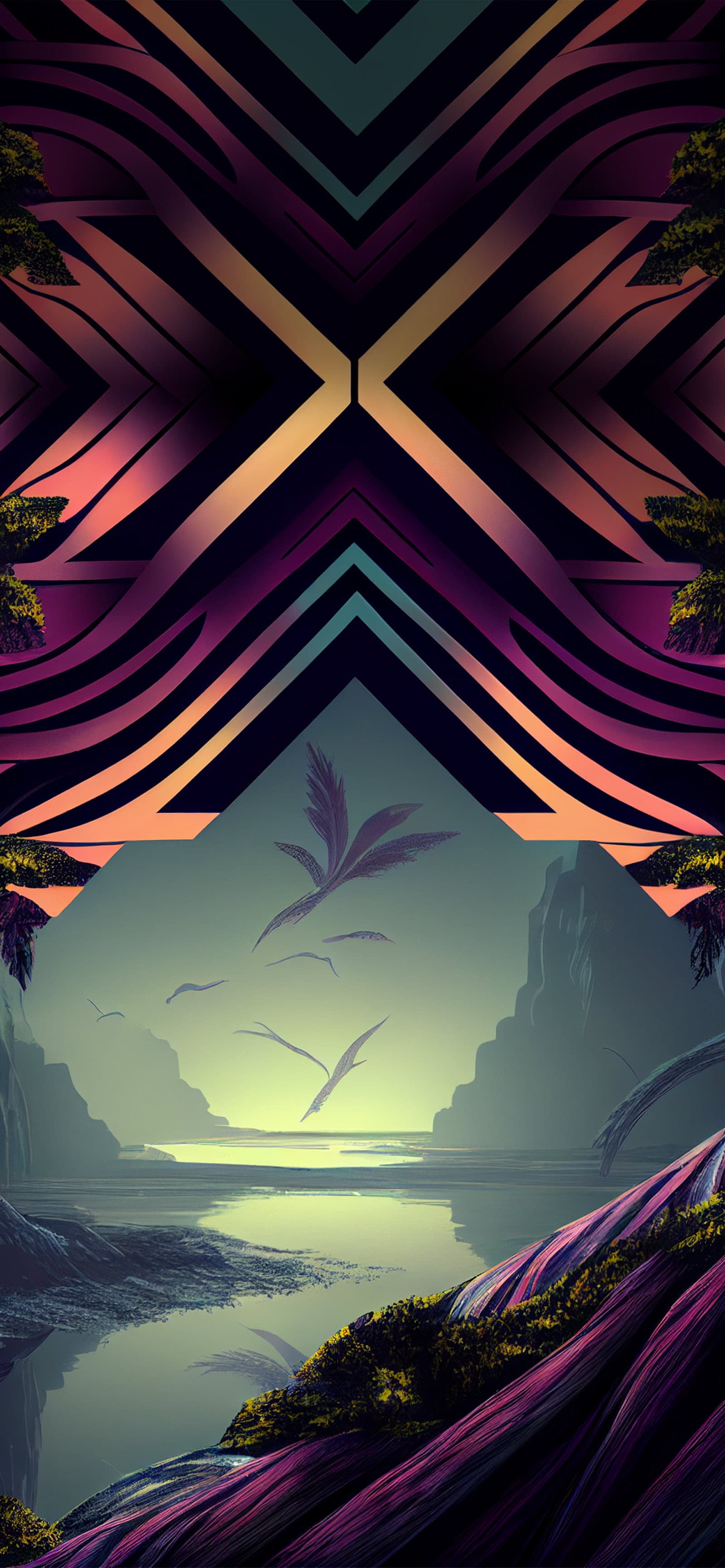 Mystic Jungle Portal - Pro phone wallpaper