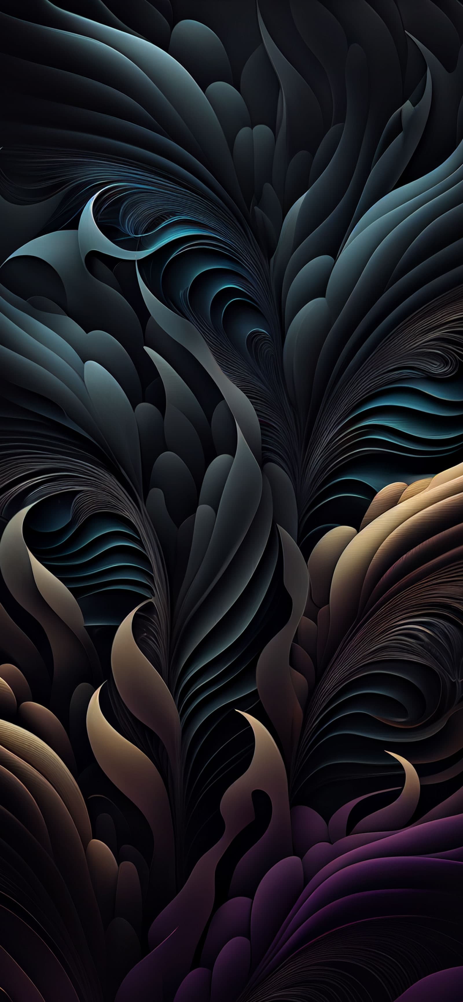 Abstract Dark Swirls - Pro phone wallpaper