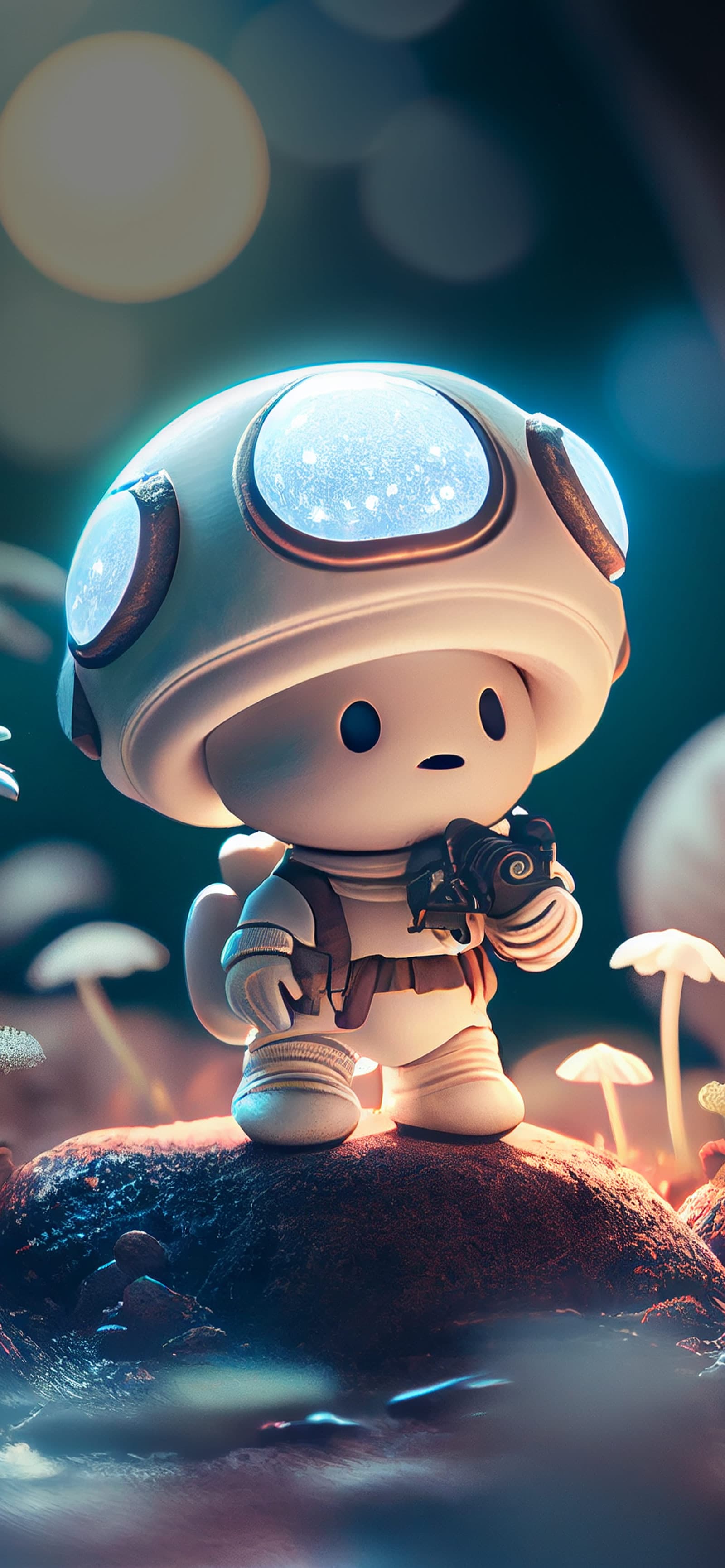 Mushroom Astronaut - Pro phone wallpaper