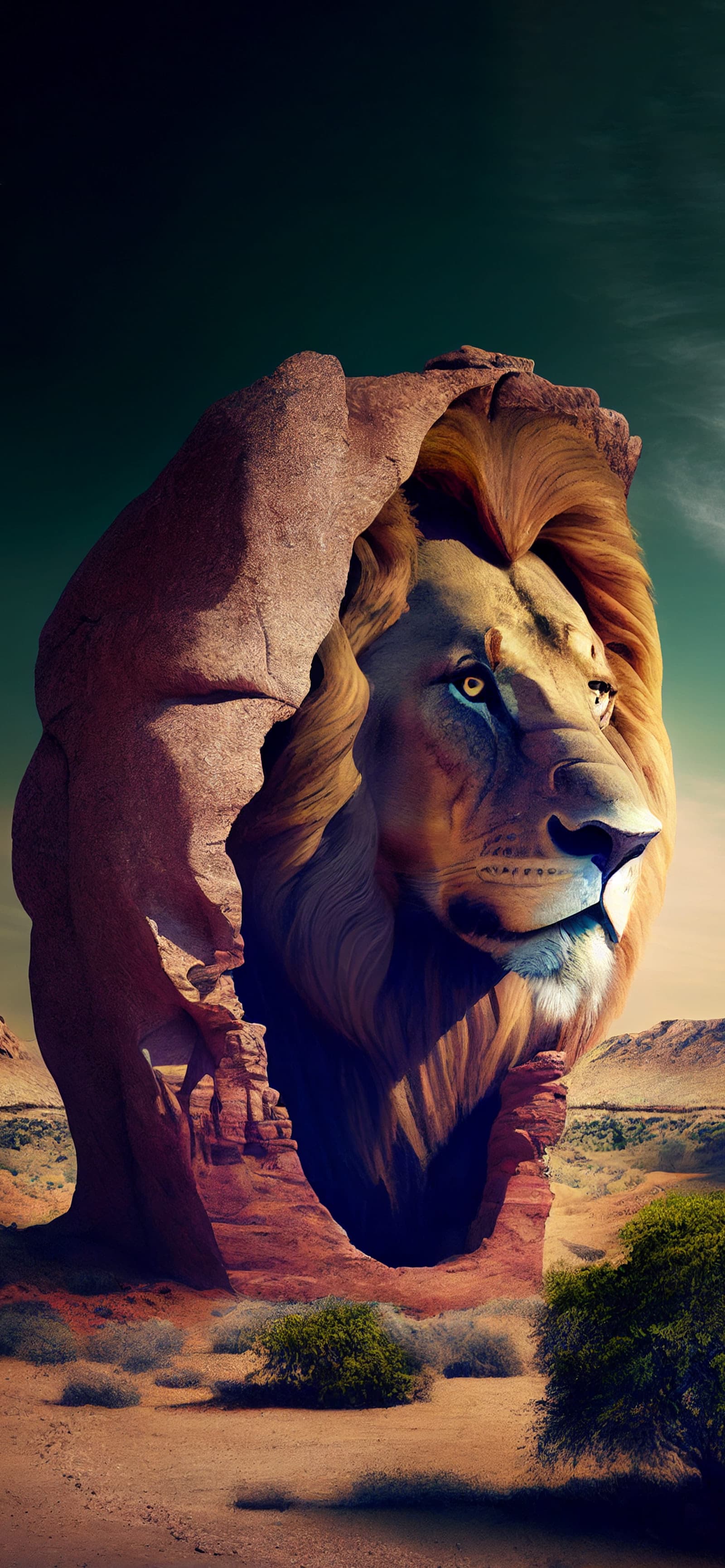 Lion Rock Formation - Pro phone wallpaper