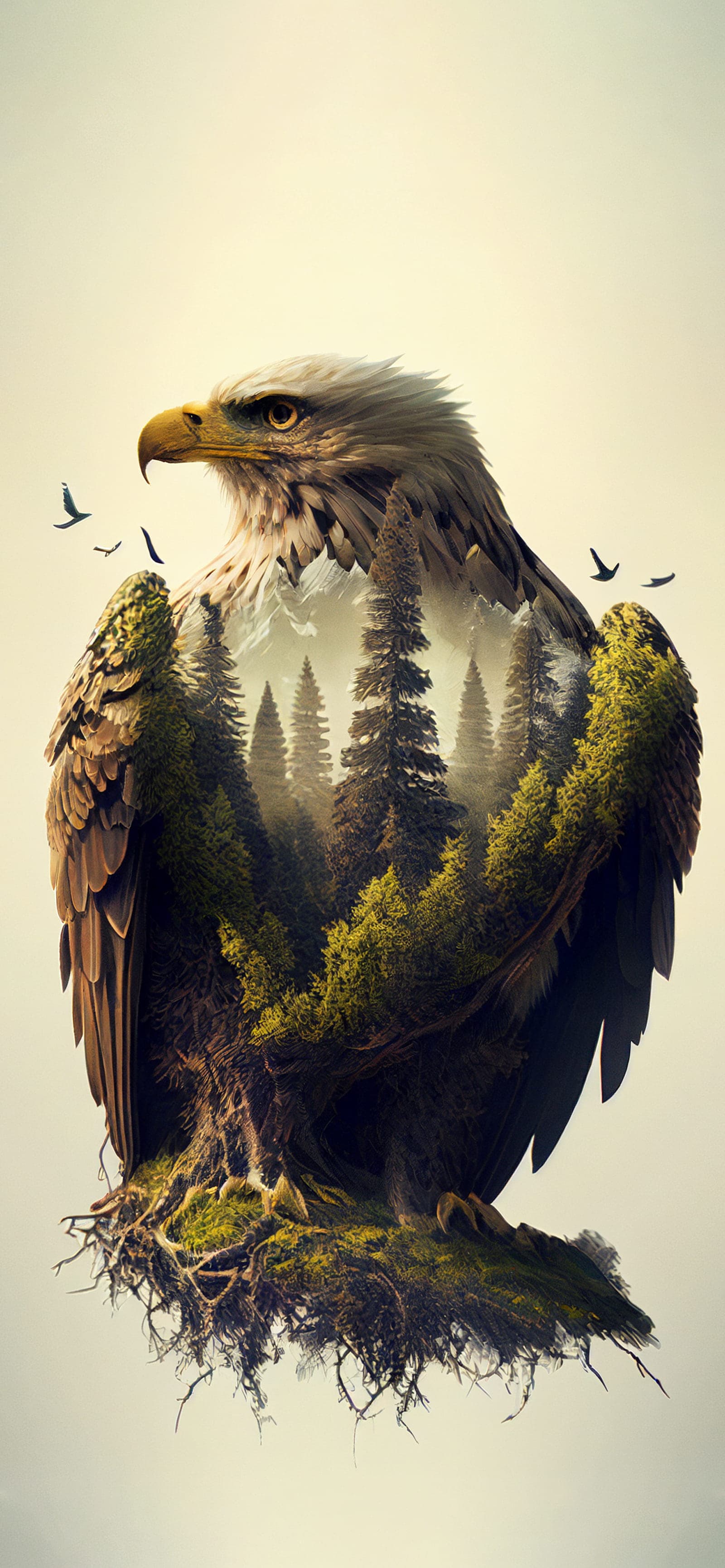 Ethereal Eagle - Pro phone wallpaper