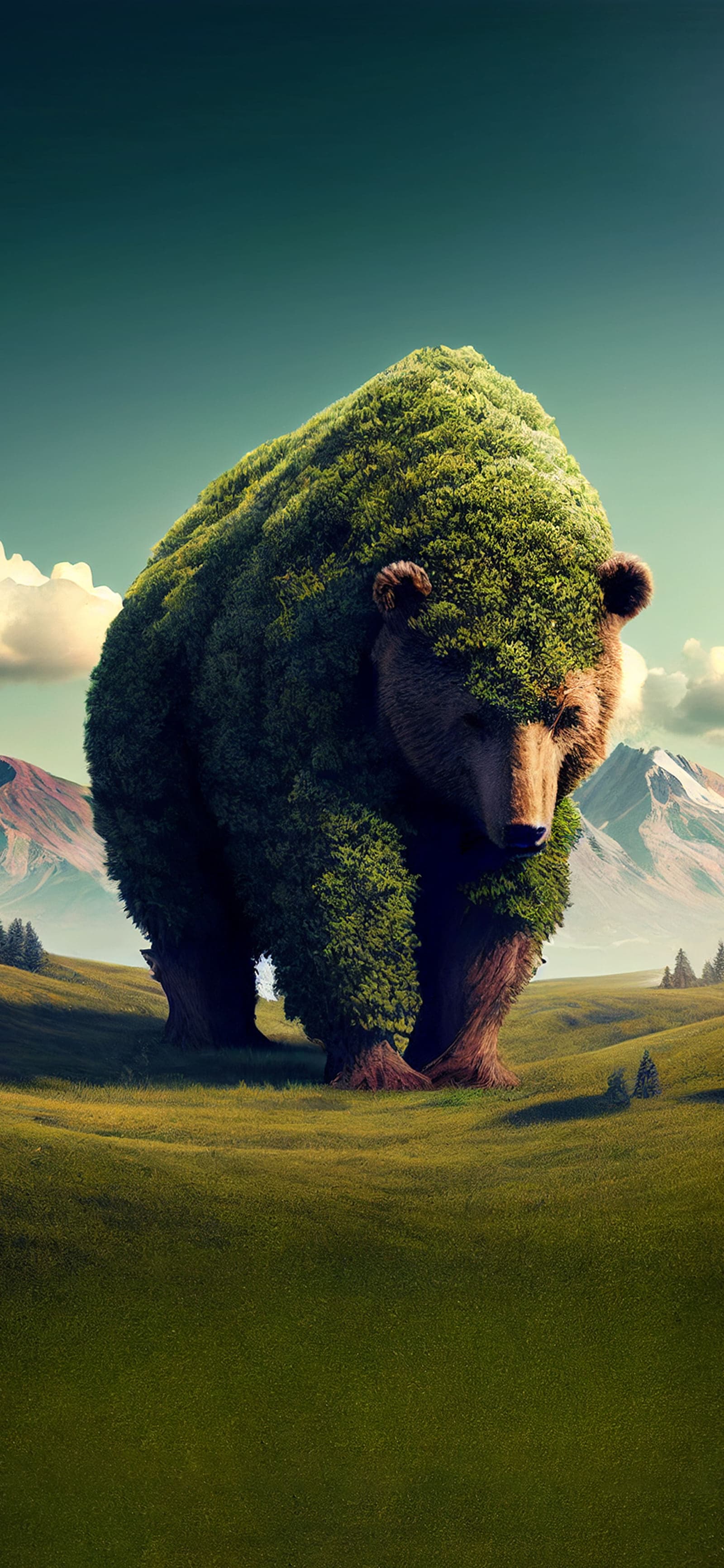 Verdant Bear Giant - Pro phone wallpaper