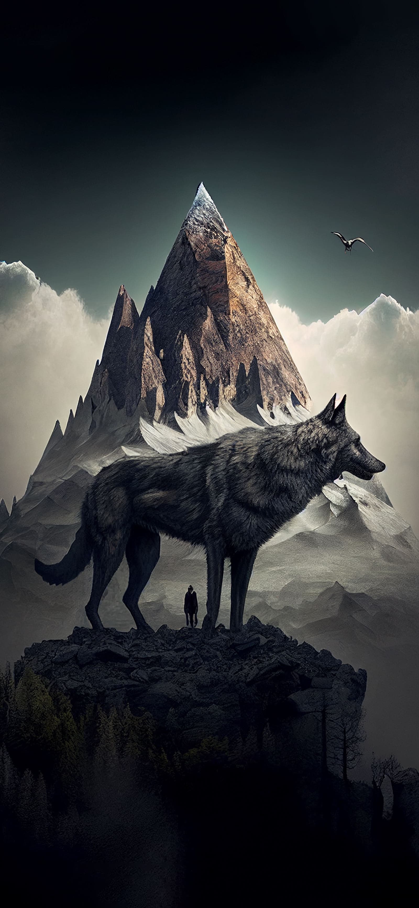 Wolf Mountain Majesty - Pro phone wallpaper