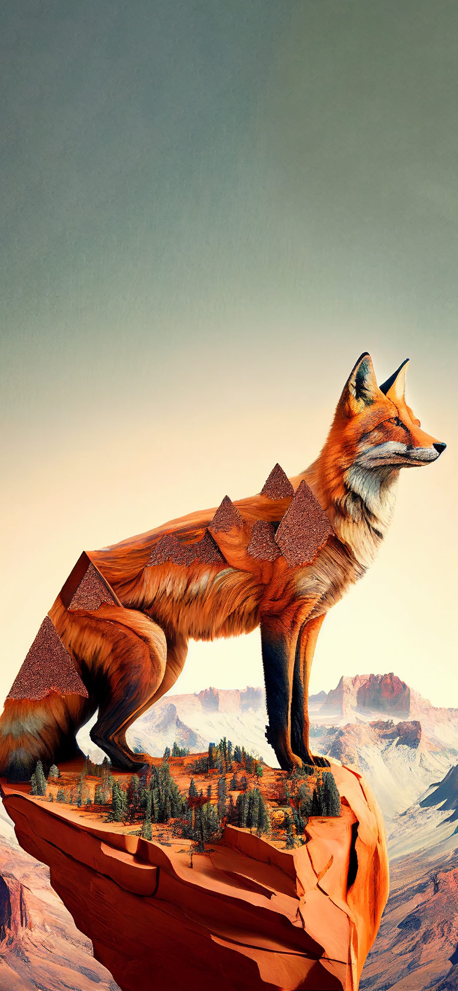 Fox Pyramid Peak - Pro phone wallpaper
