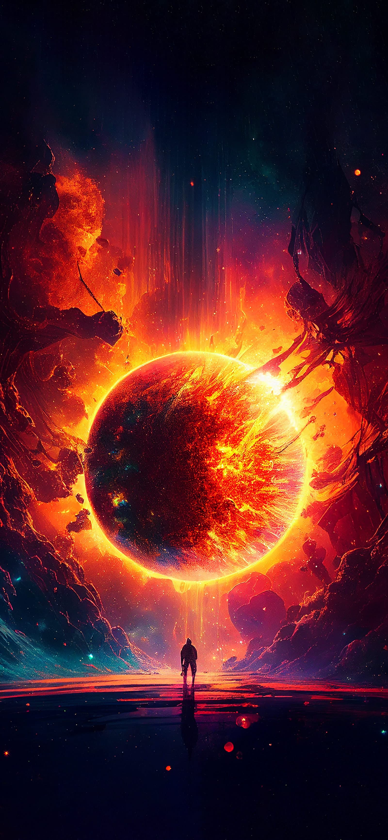 Inferno Planet Gaze - Pro phone wallpaper