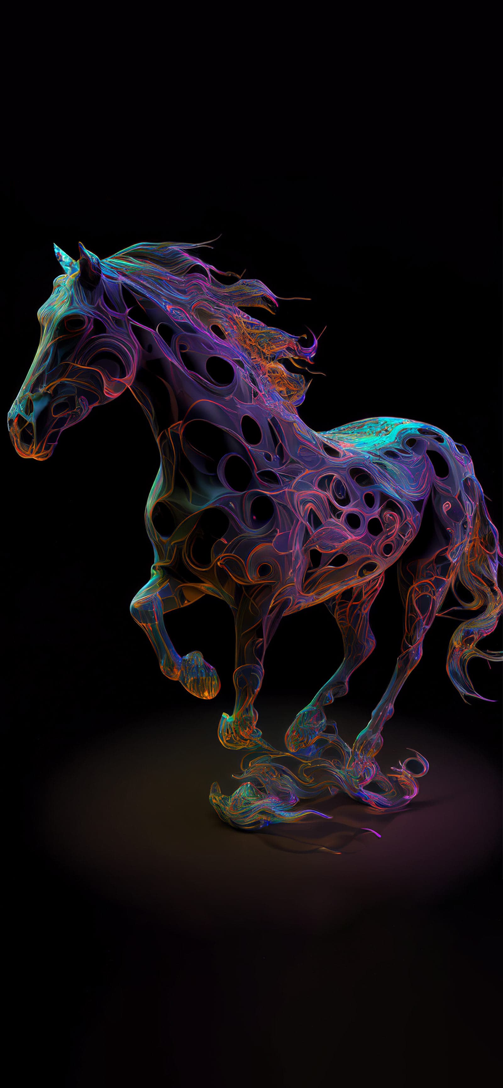 Ethereal Horse Run - Pro phone wallpaper