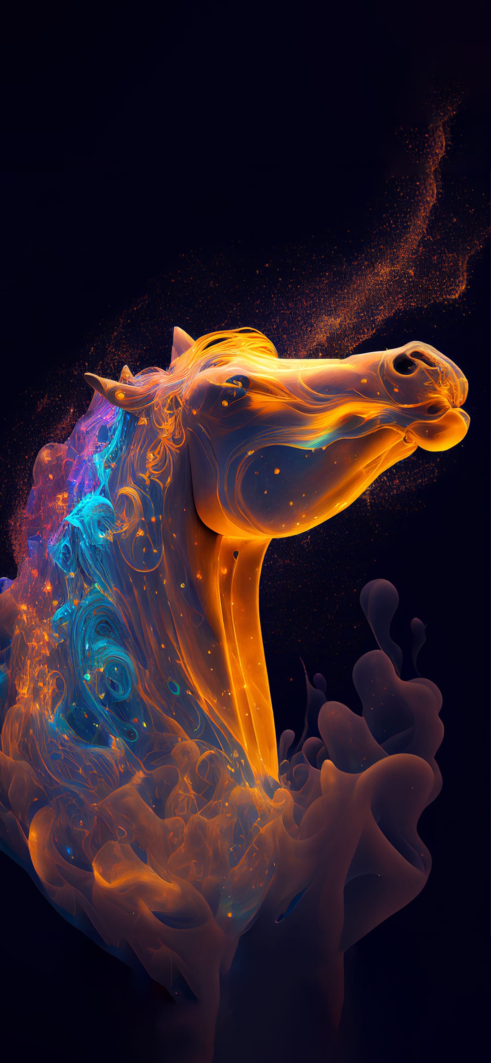 Ethereal Horse - Pro phone wallpaper