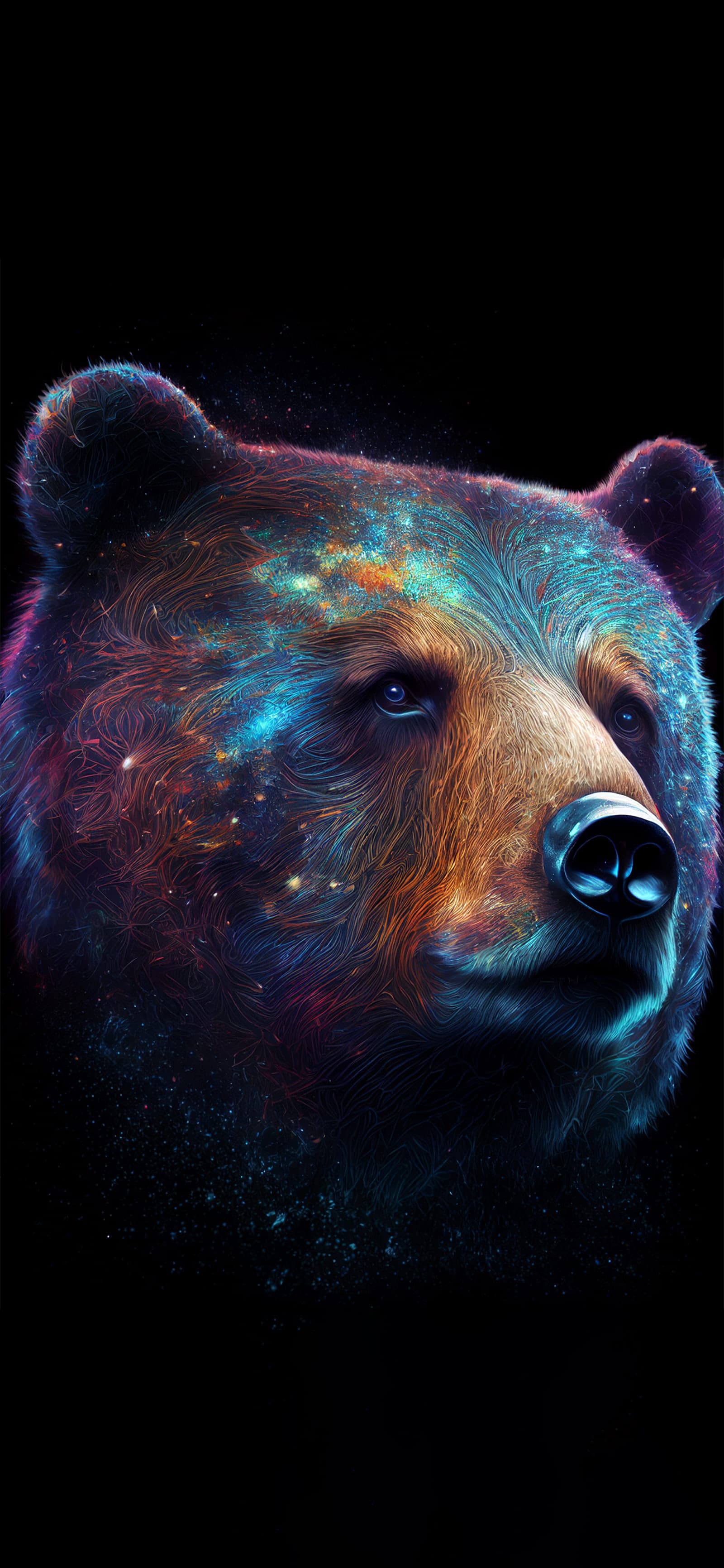 Cosmic Grizzly - Pro phone wallpaper
