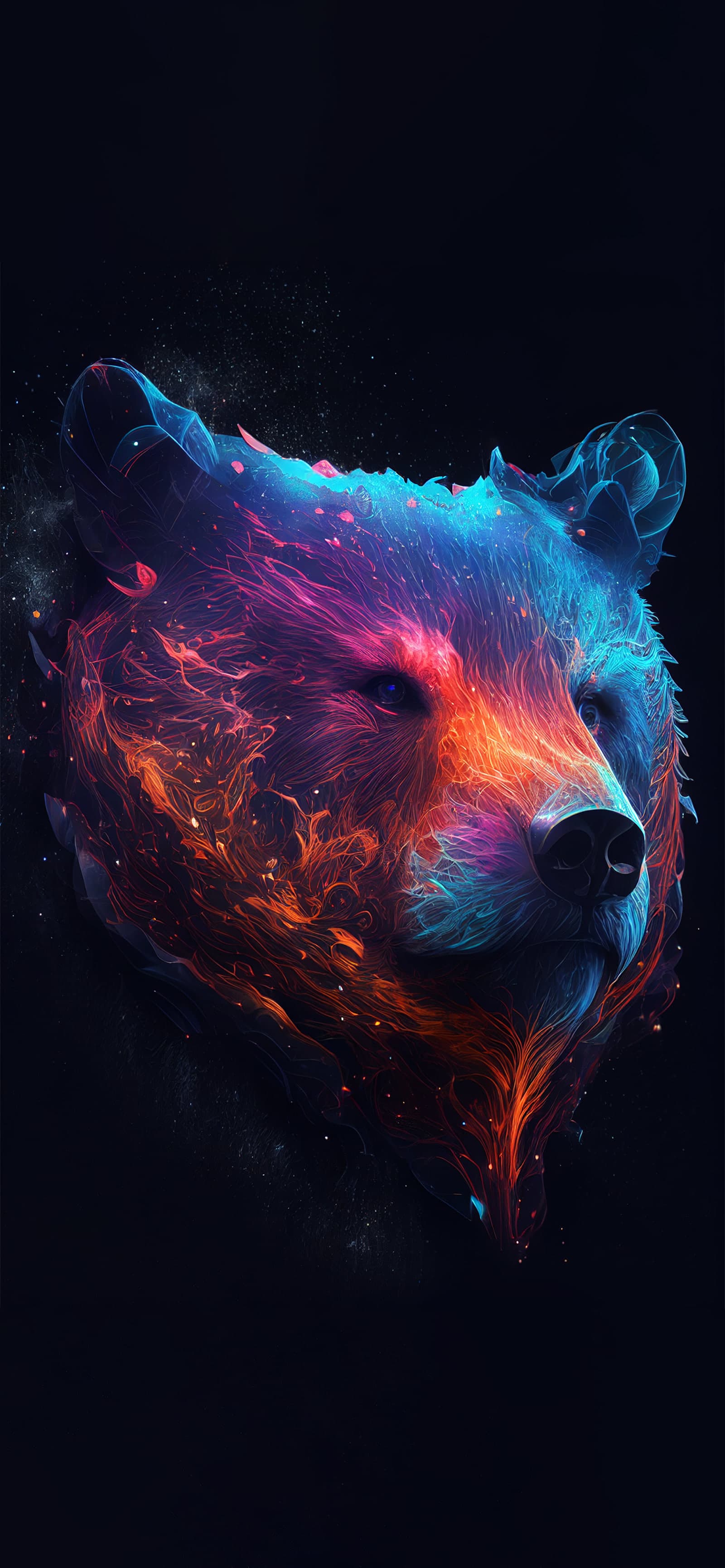 Nebula Bear - Pro phone wallpaper