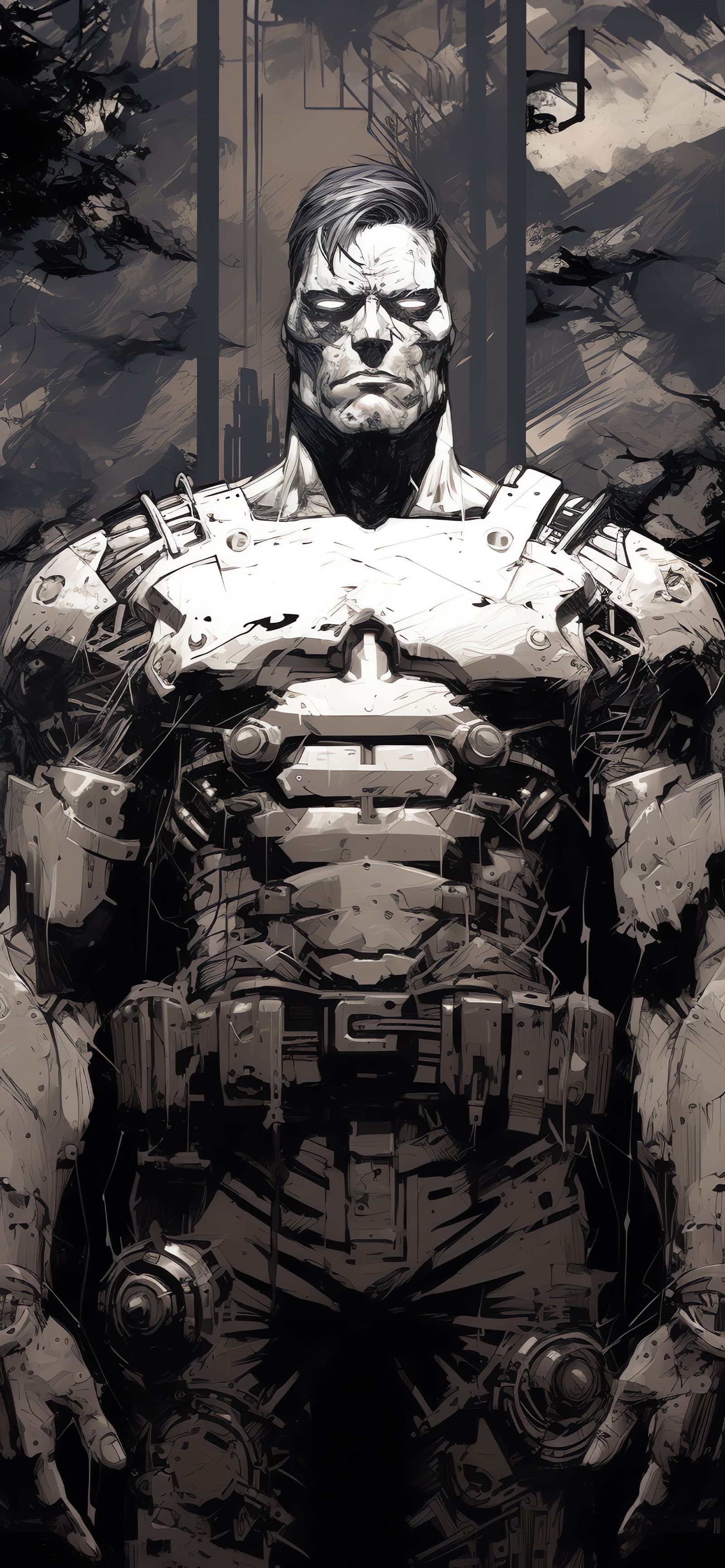 Cybernetic Warrior - Pro phone wallpaper