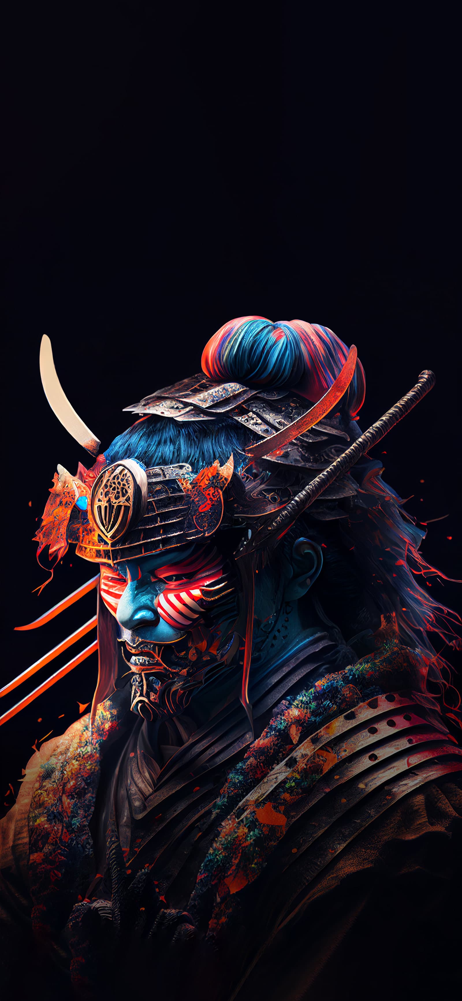 Cyberpunk Samurai Ronin - Pro phone wallpaper