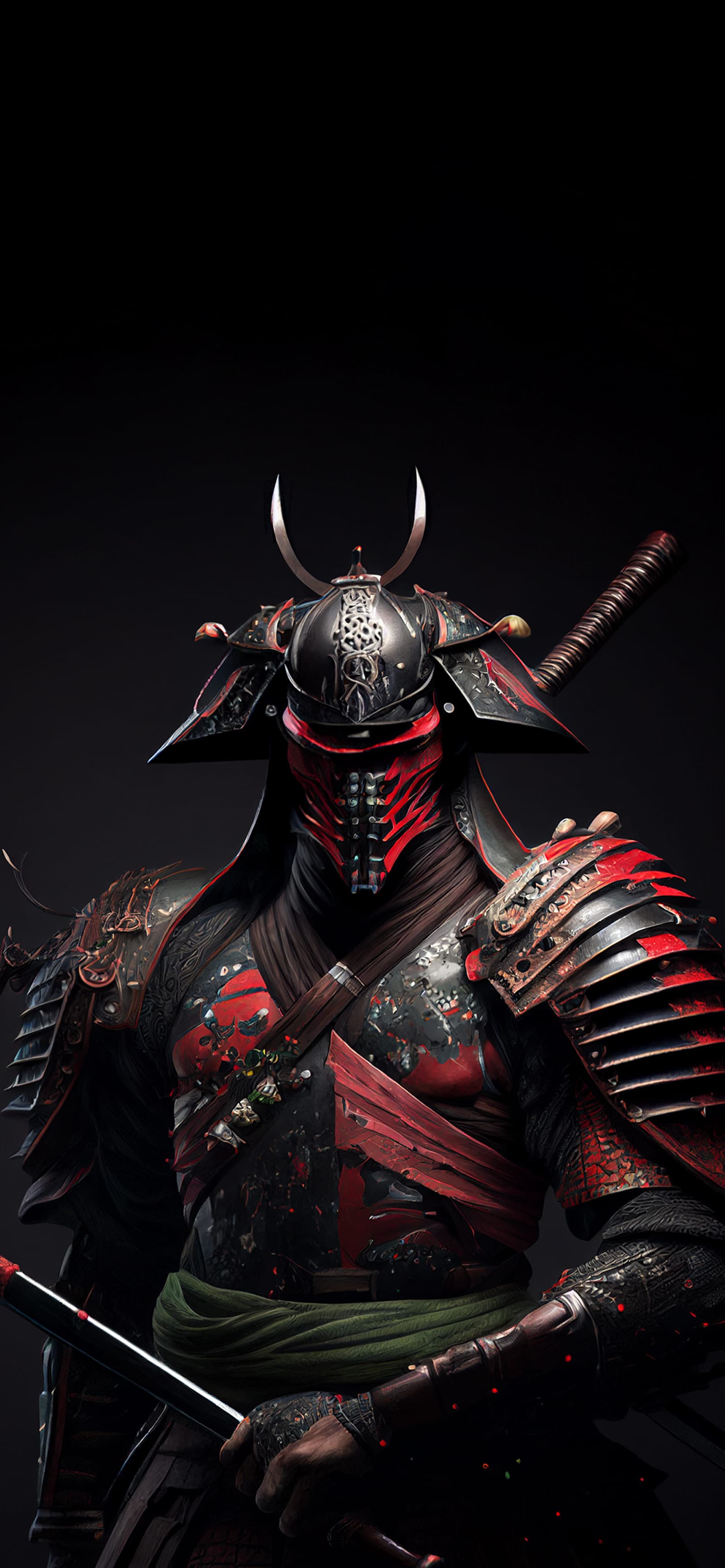 Crimson Samurai Armor - Pro phone wallpaper