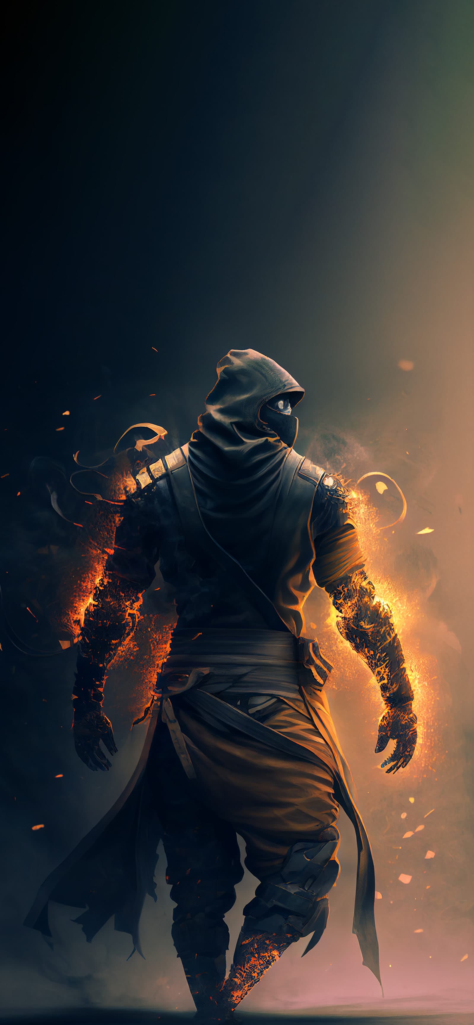 Burning Ninja Soul - Pro phone wallpaper