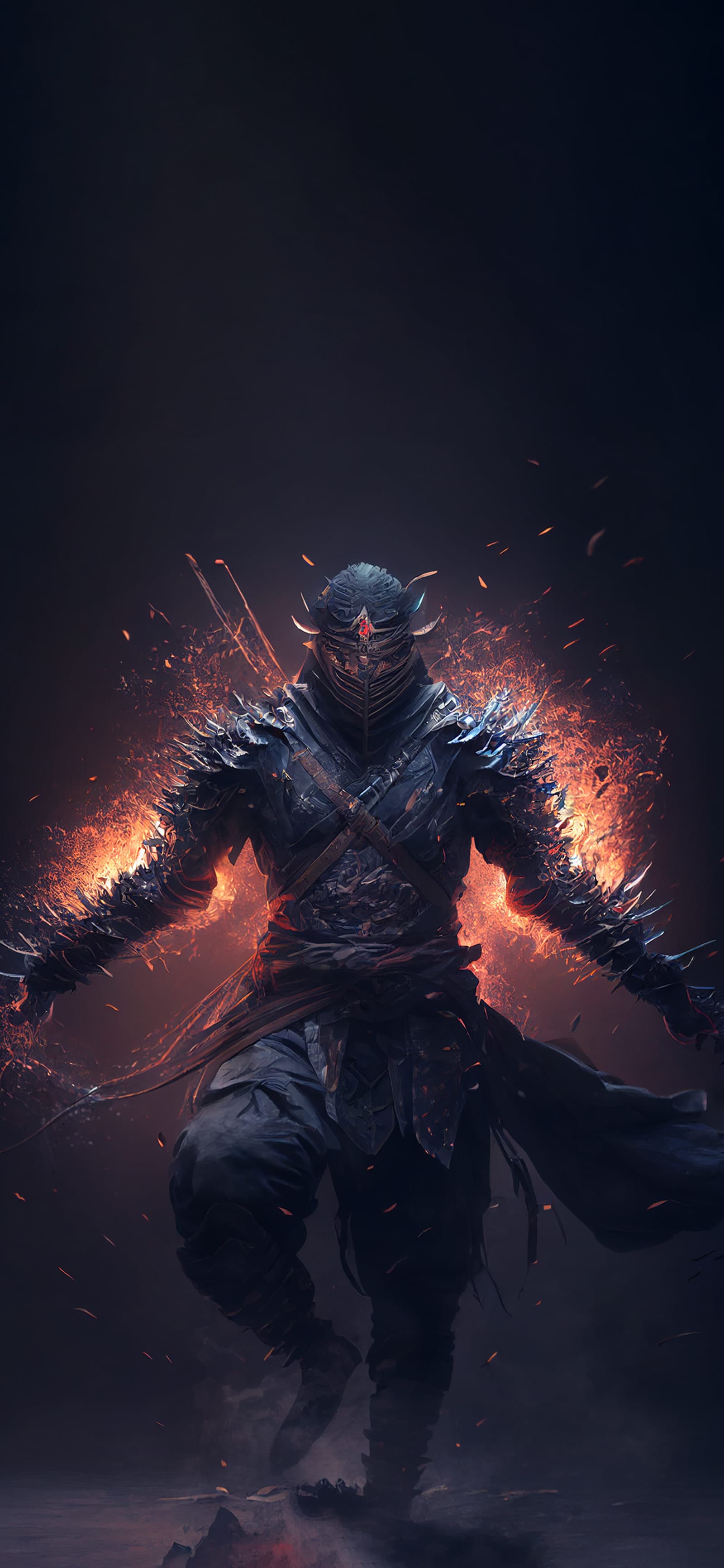 Spiked Shadow Warrior - Pro phone wallpaper