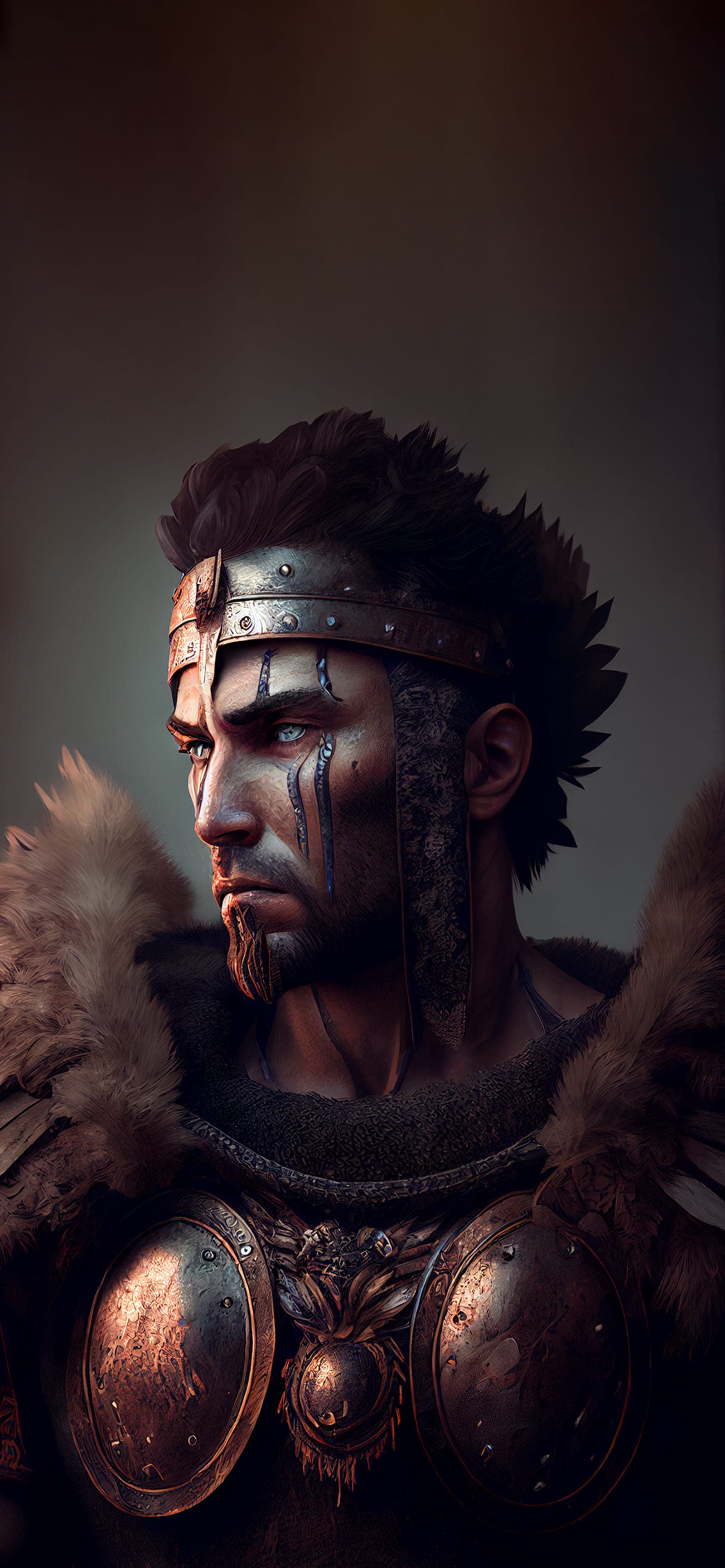 Viking Warrior Gaze - Pro phone wallpaper
