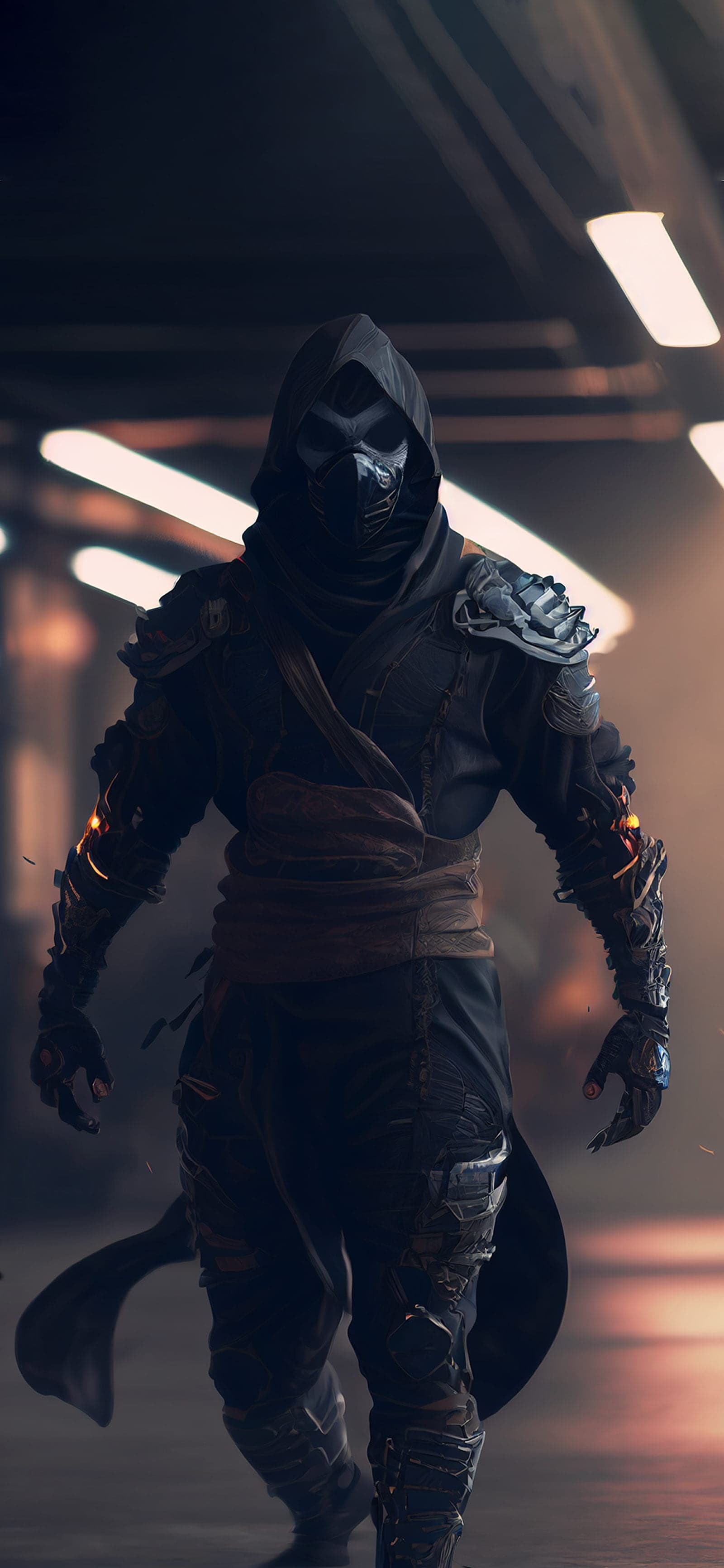 Armored Shadow Walker - Pro phone wallpaper