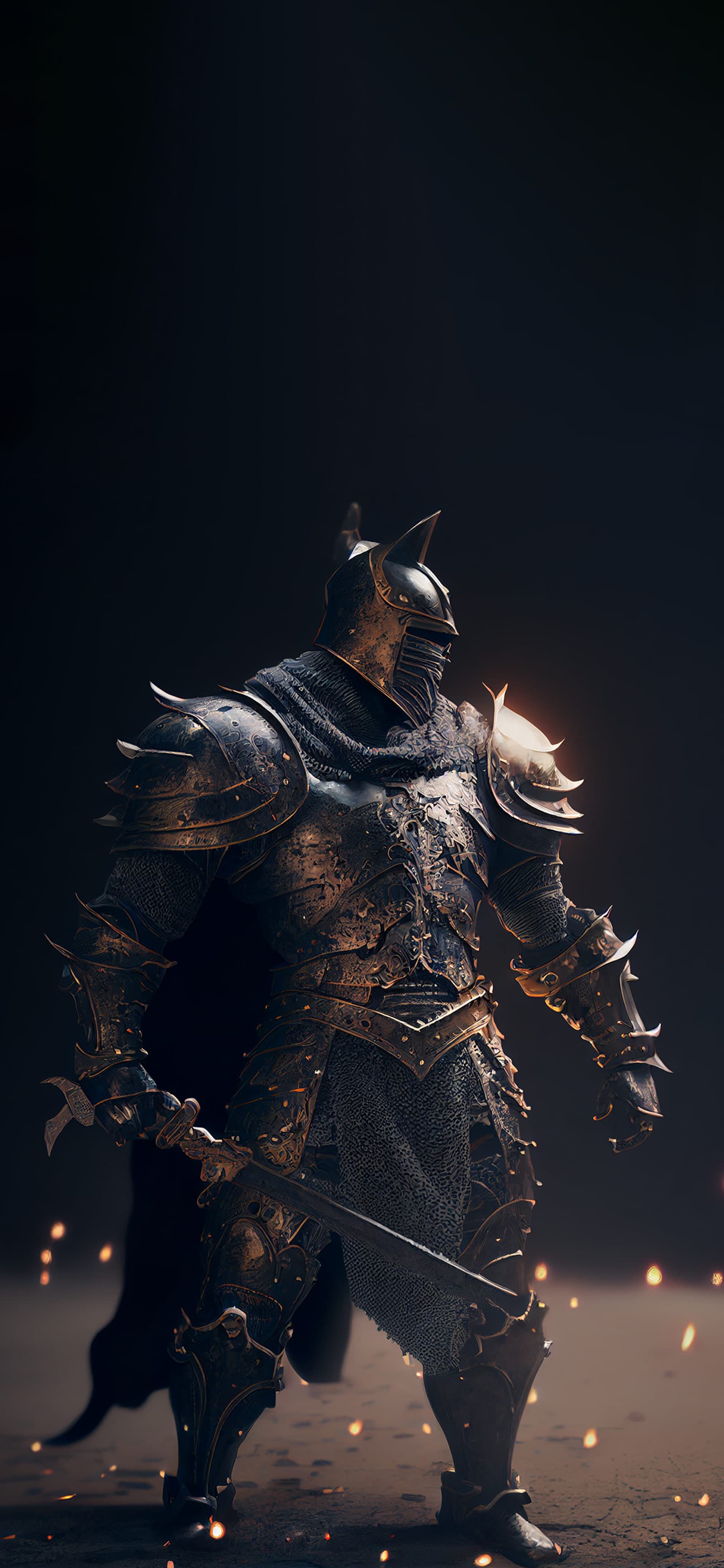 Dark Ages Warrior - Pro phone wallpaper