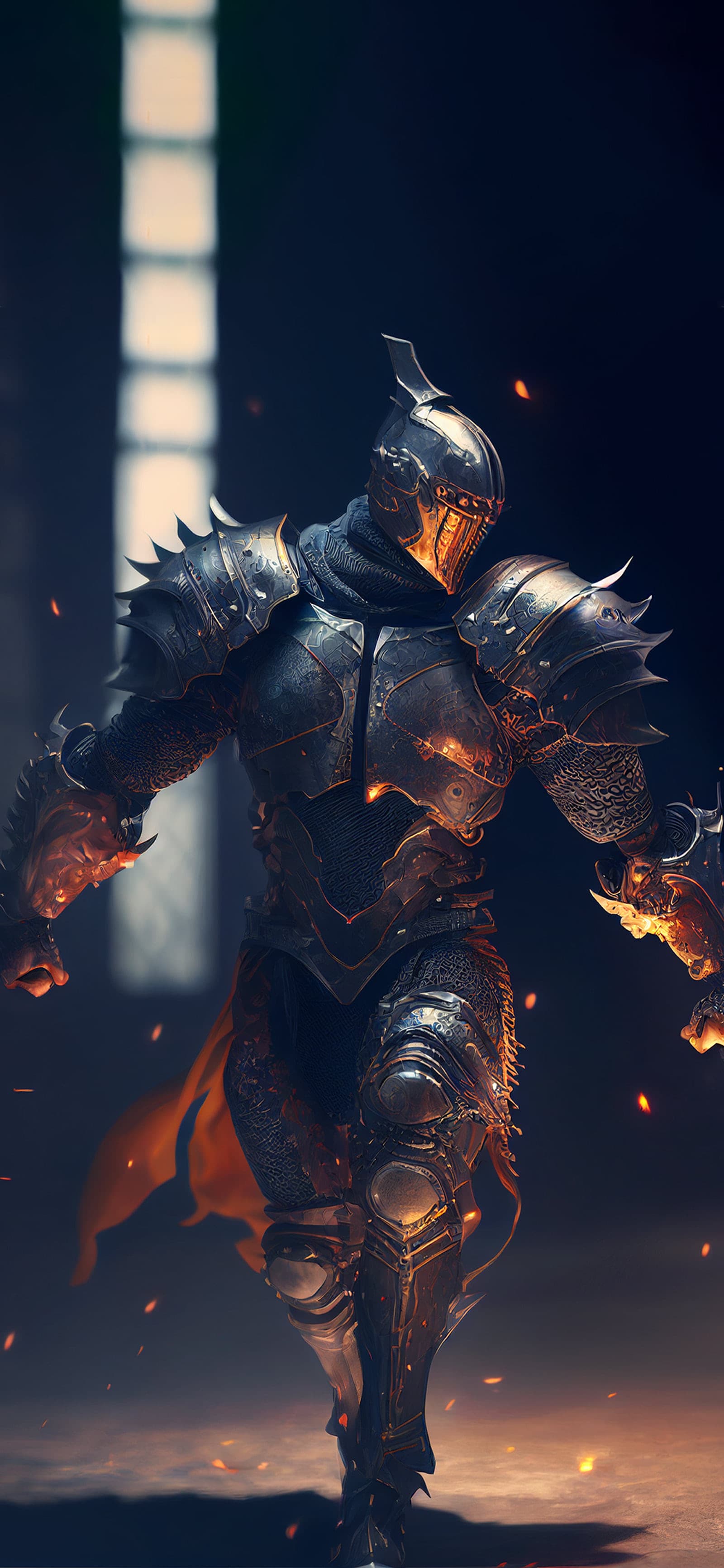 Fiery Knight Advance - Pro phone wallpaper