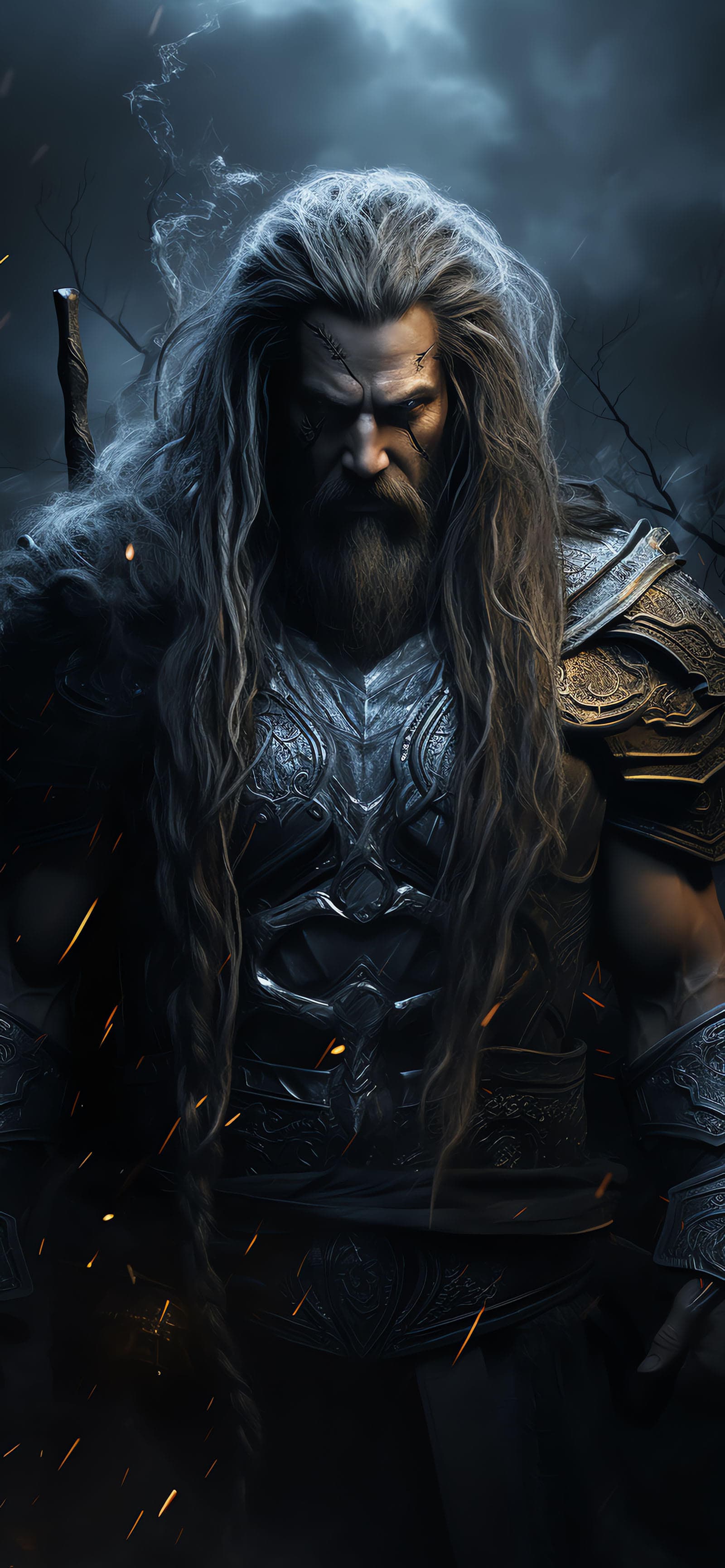 Warrior of Shadows - Pro phone wallpaper