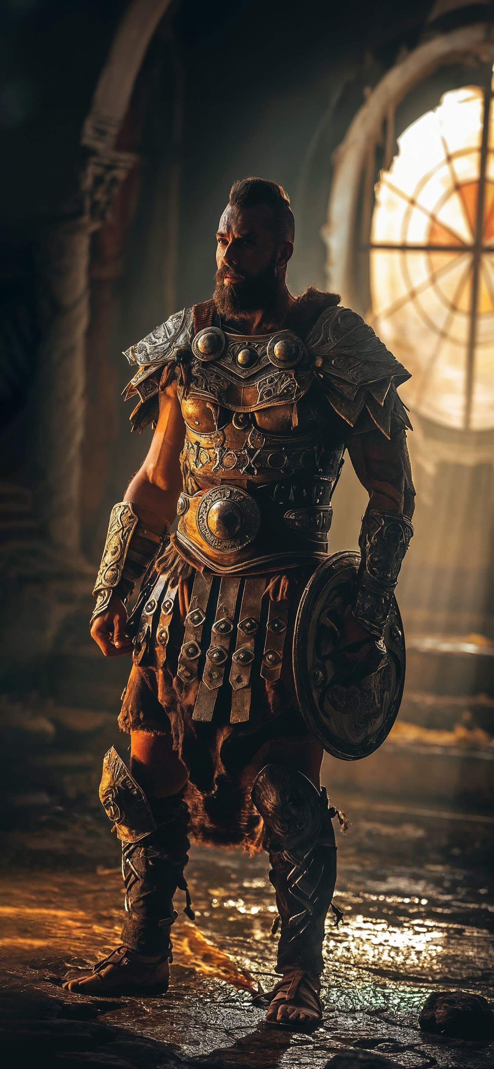 Viking Hero Stance - Pro phone wallpaper