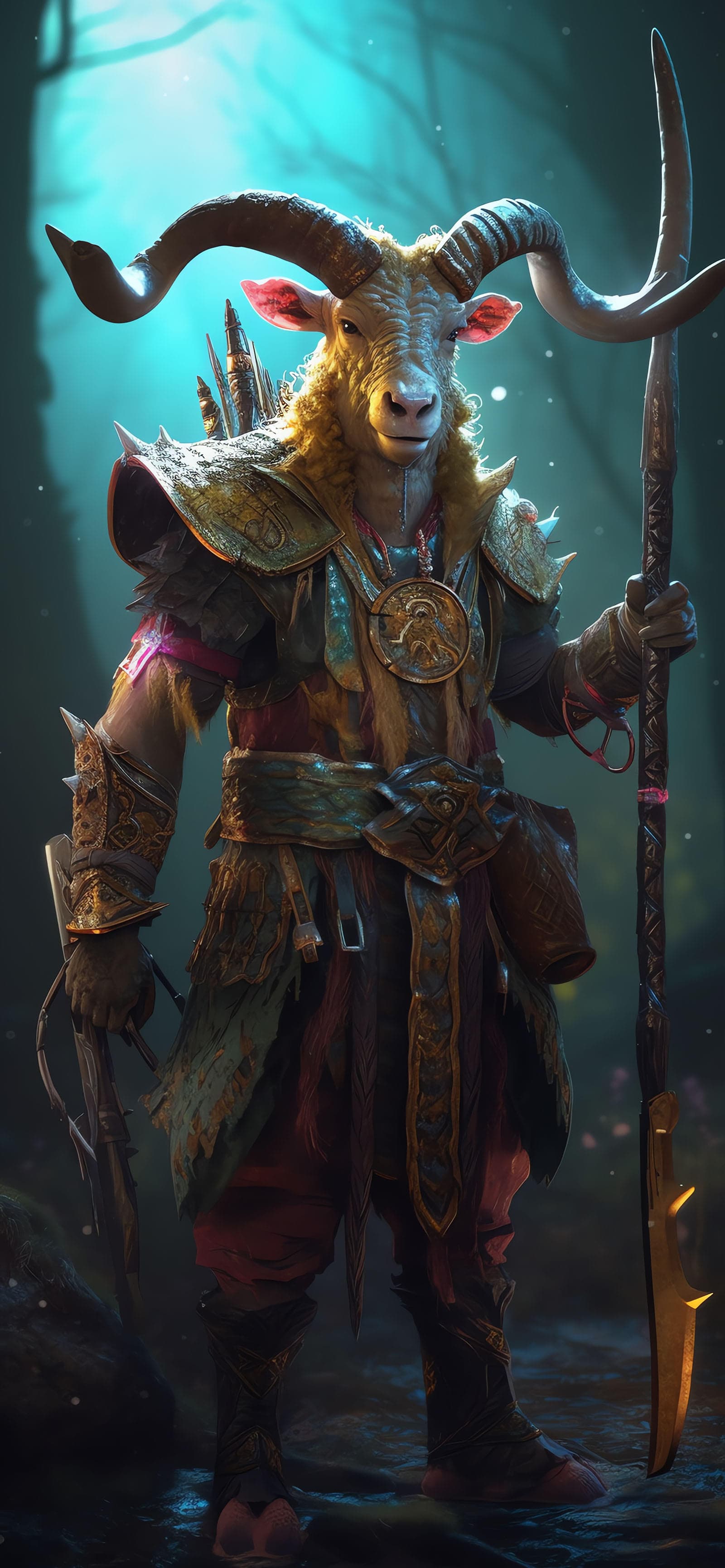 Faun Warrior - Pro phone wallpaper